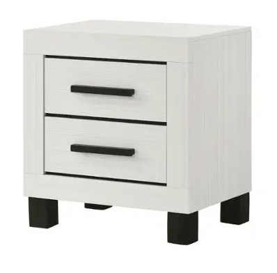 SM 8377a Wood Bedroom Set w/2 Lamps