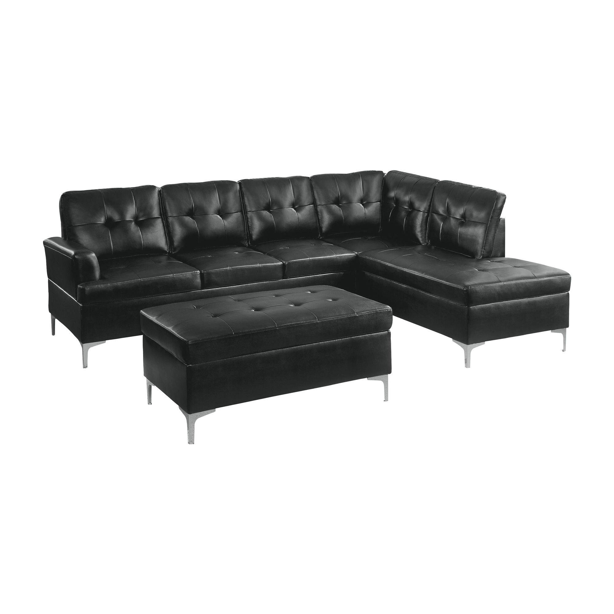 Barrington Leatherette/Bi-Cast Vinyl Sectional
