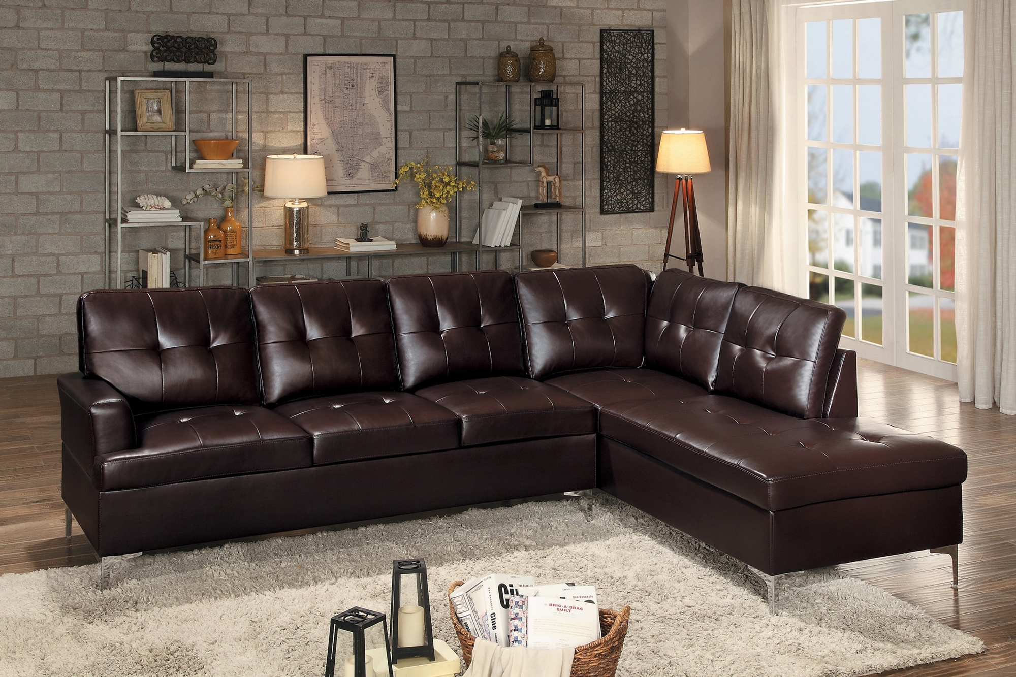 Barrington Bi-Cast Vinyl Sectional
