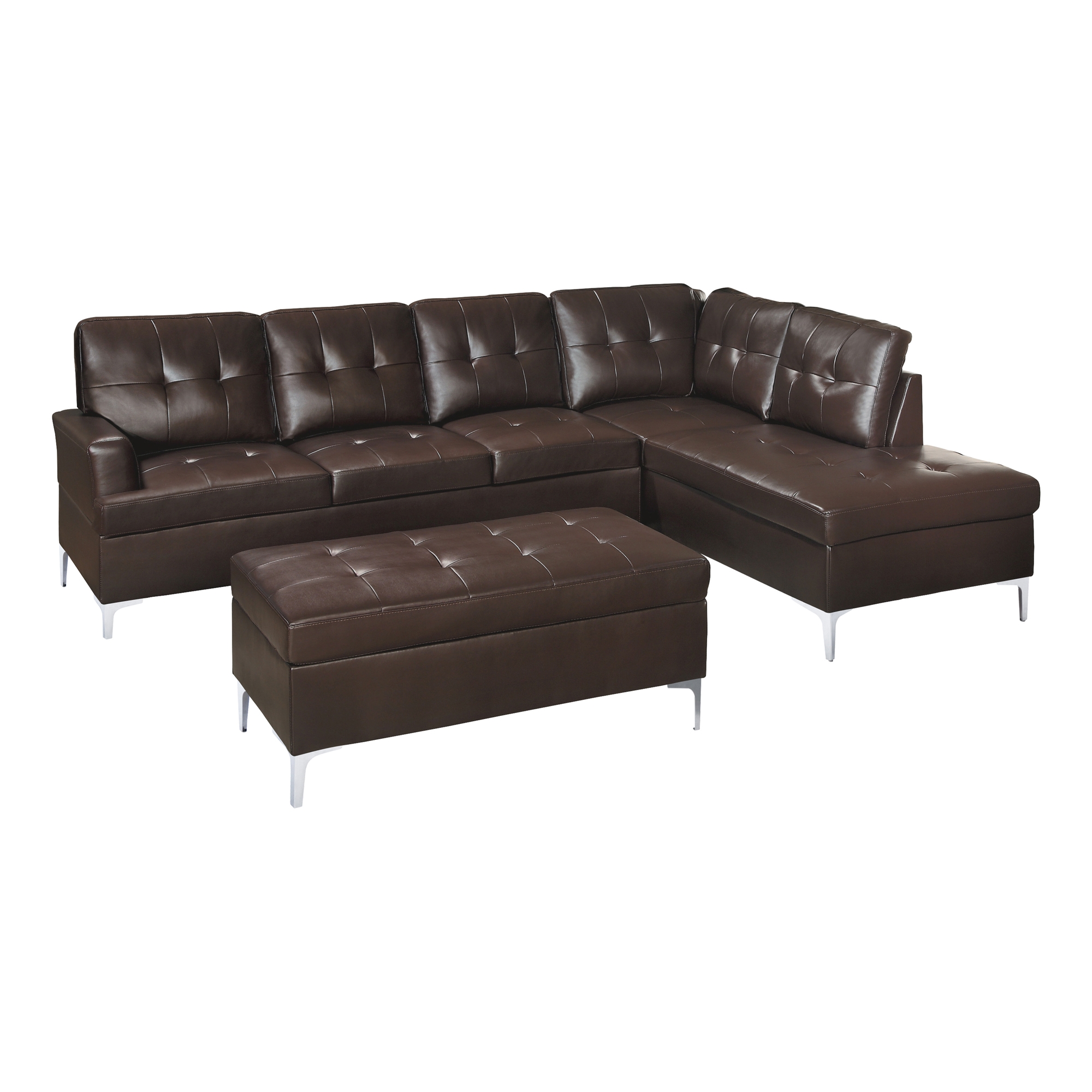 Barrington Leatherette/Bi-Cast Vinyl Sectional