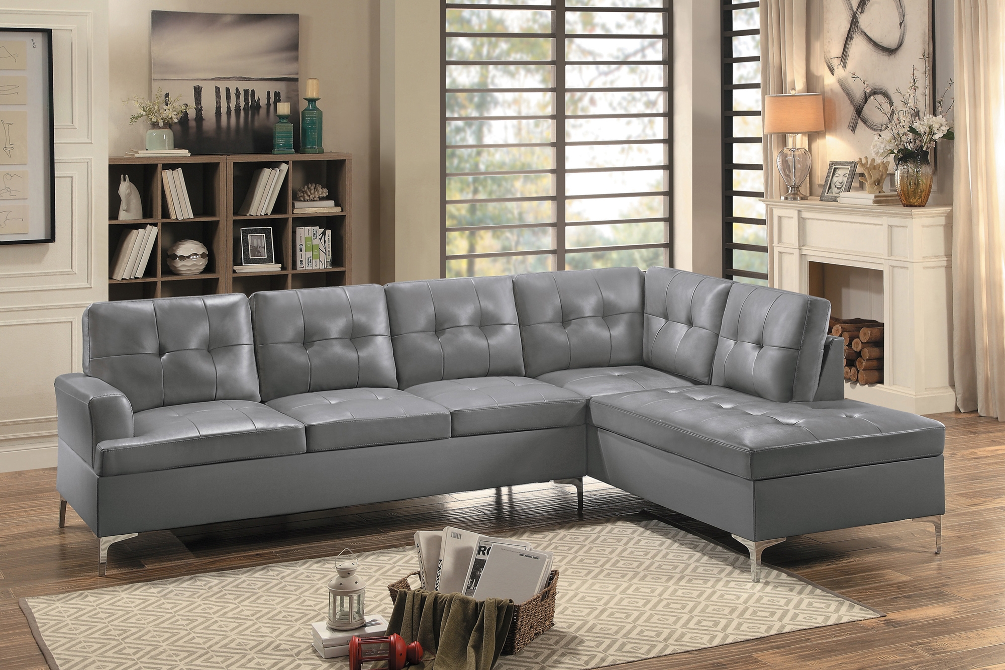 Barrington Bi-Cast Vinyl Sectional