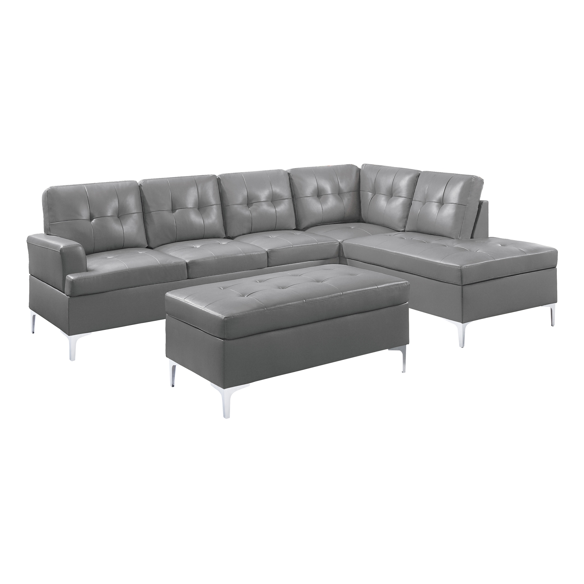 Barrington Leatherette/Bi-Cast Vinyl Sectional