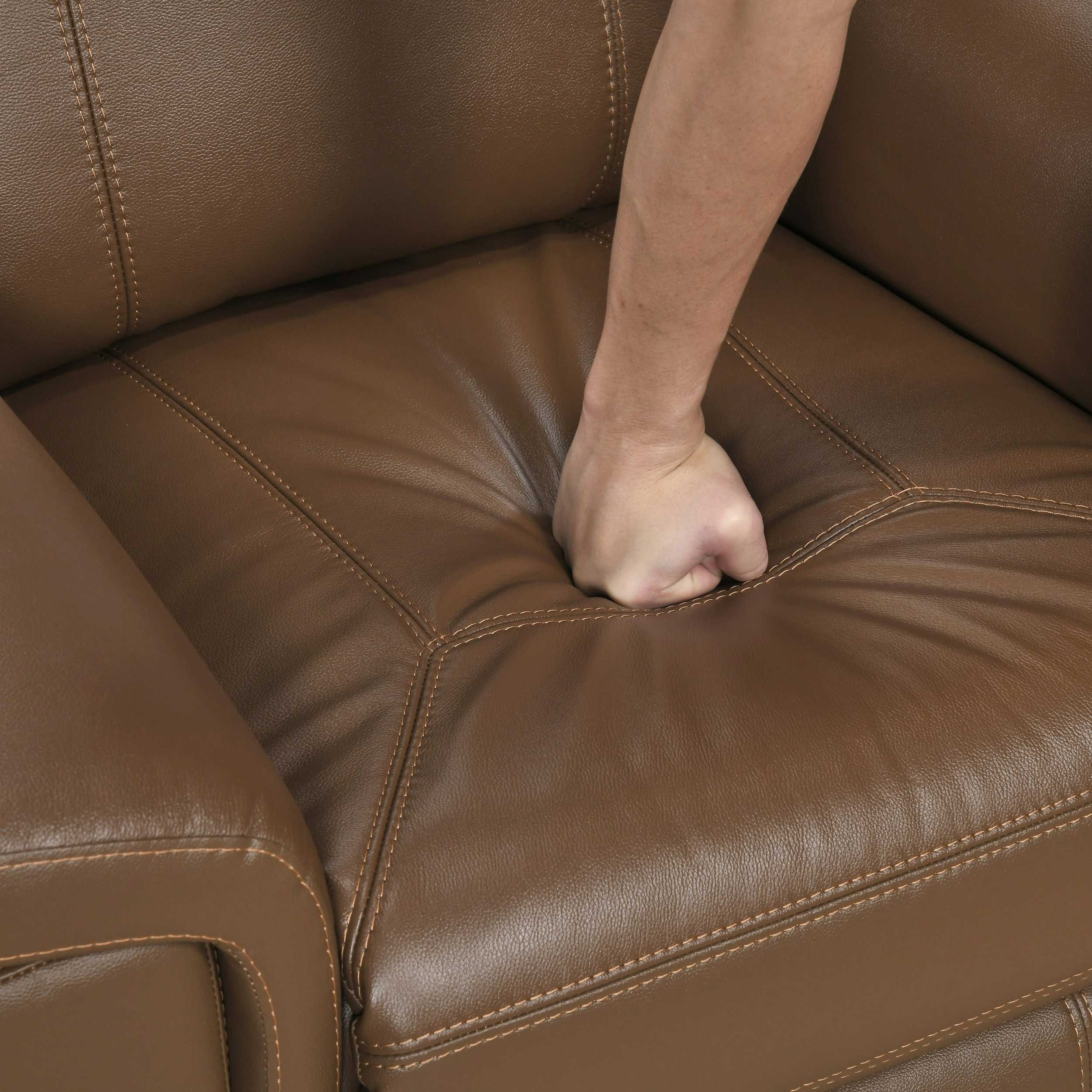 8379 Upholstered Double Reclining Loveseat with Console & Receptacles