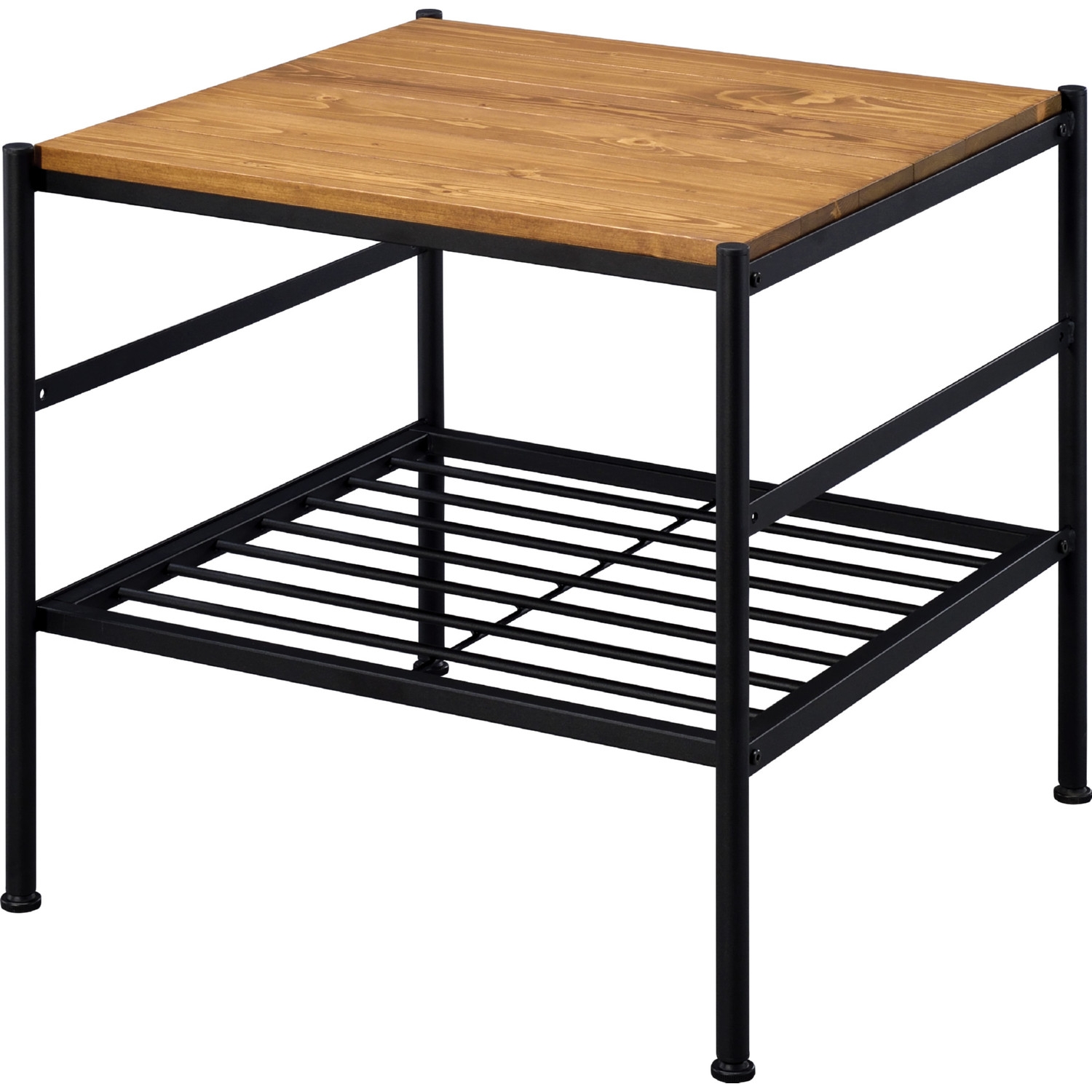 Kande Wood/Metal Rectangular Coffee Table Set