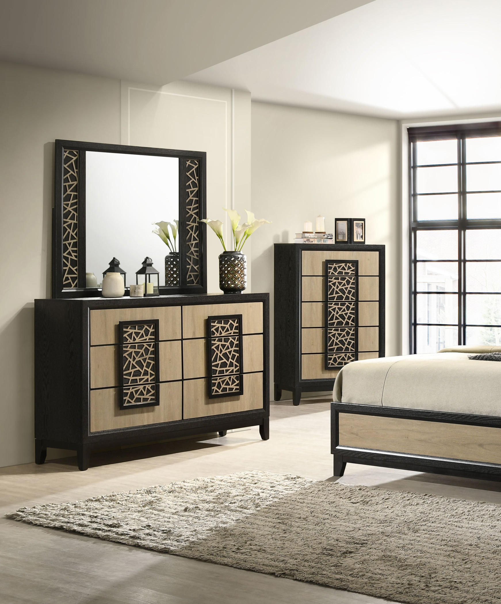 SM 8386 Wood Mirror