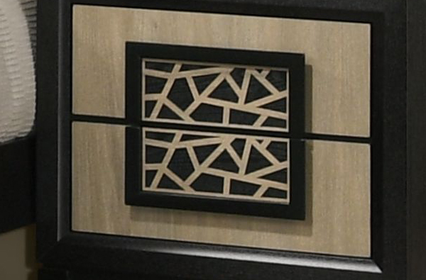 SM 8386 Wood Nightstand w/2 Drawers