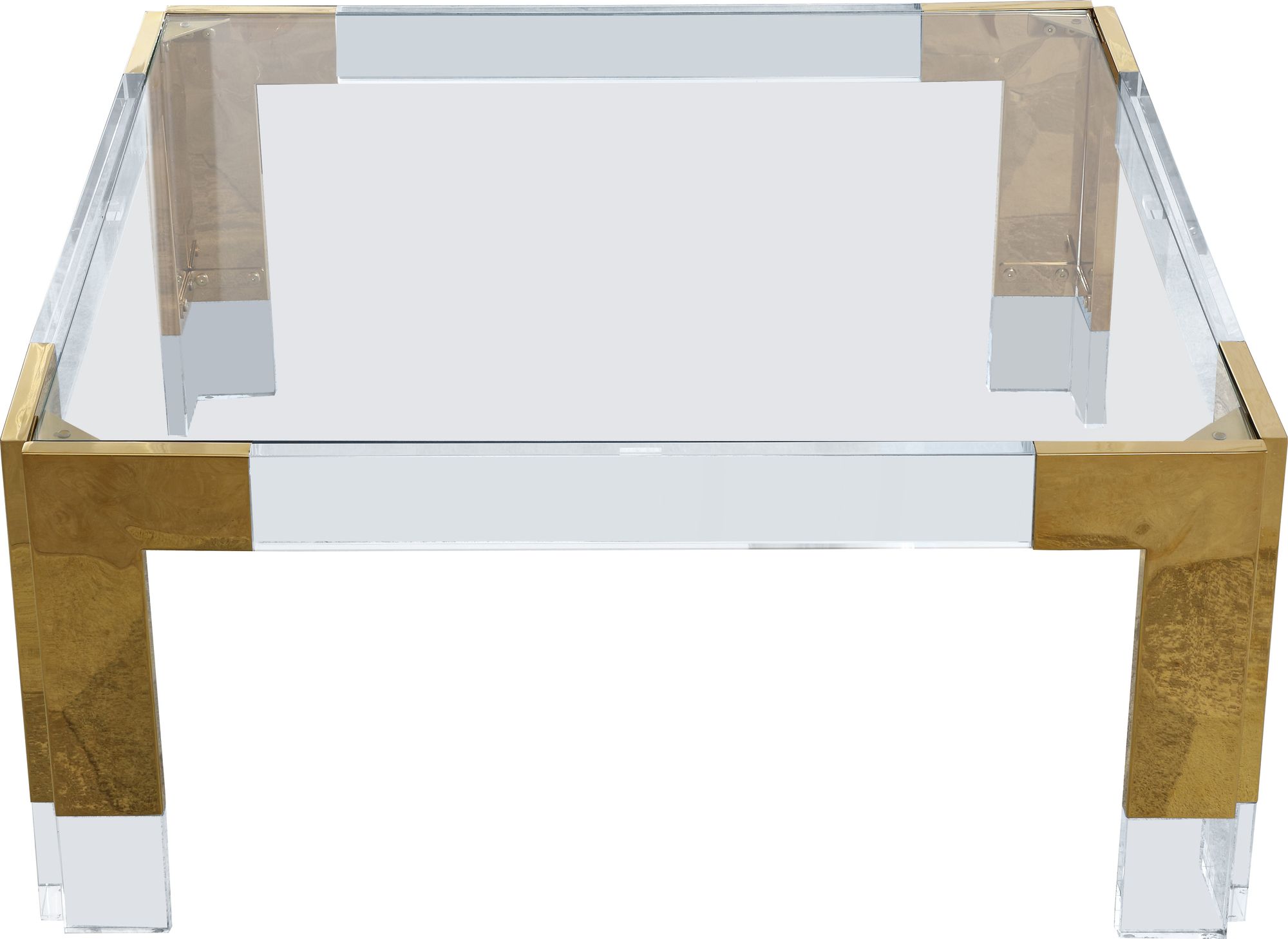 Casper 36" Square Glass Coffee Table