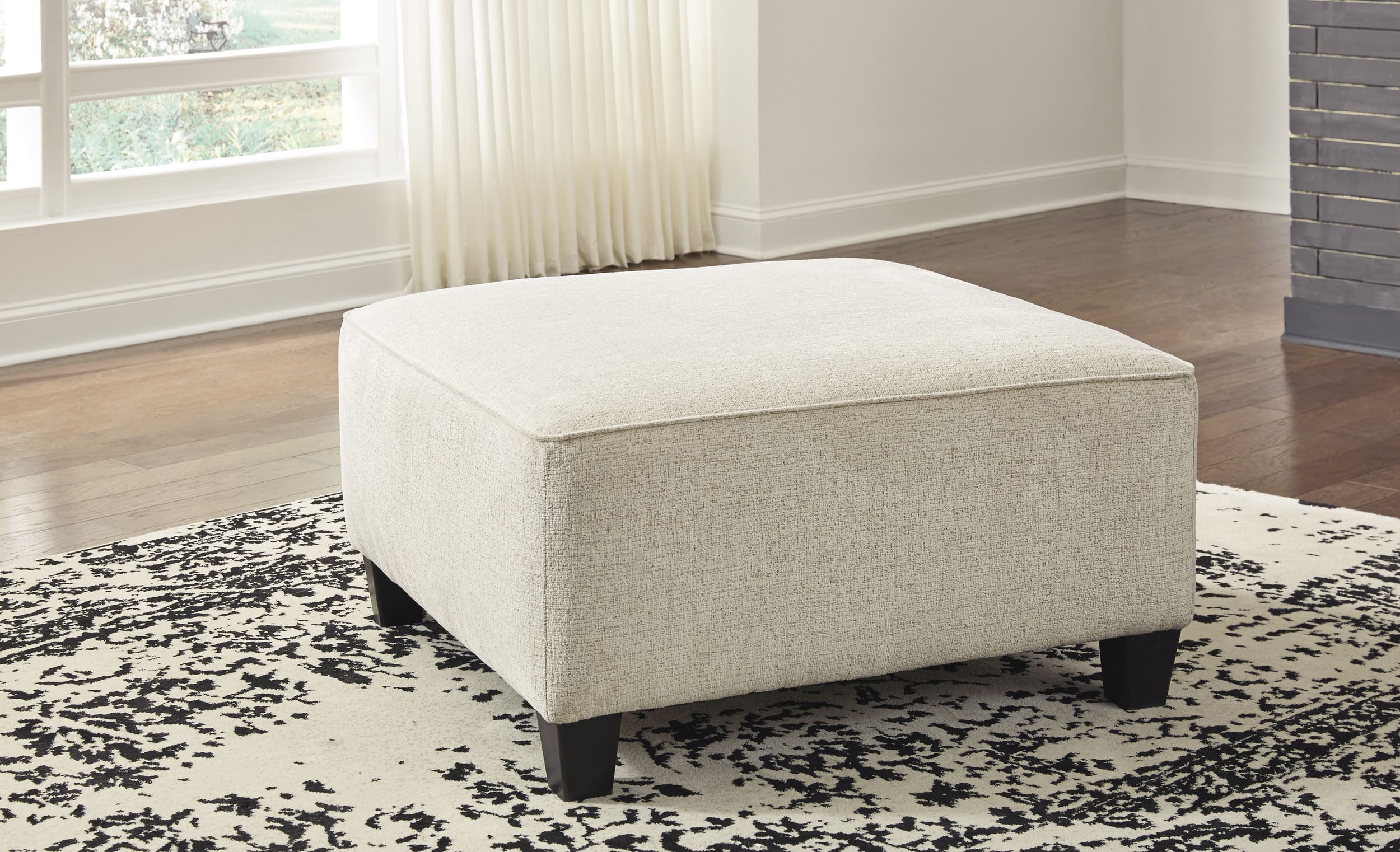 Ashley Abinger Natural Ottoman