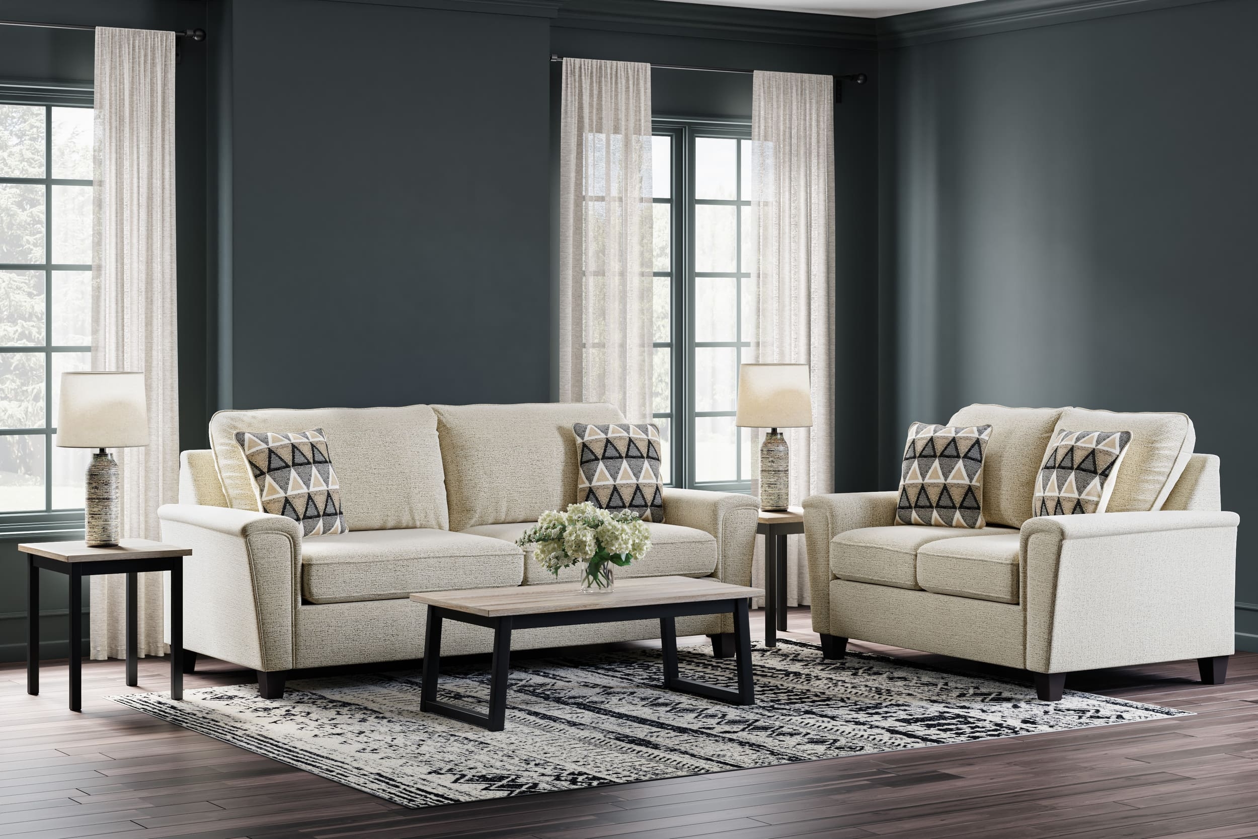 Modern Heritage Abinger 2 Piece Fabric Living Room Set