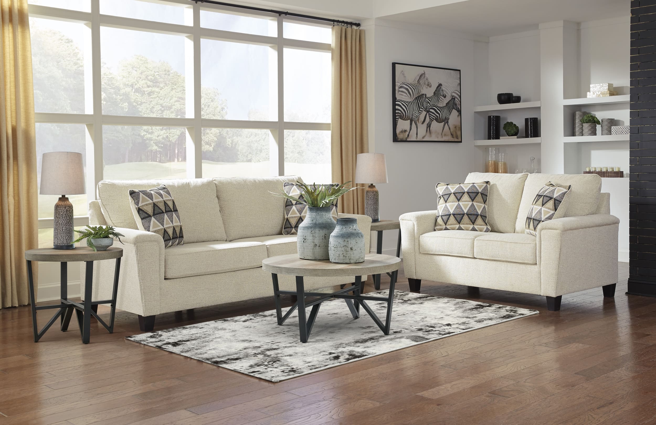 Modern Heritage Abinger 2-Seater Fabric Queen Sofa set
