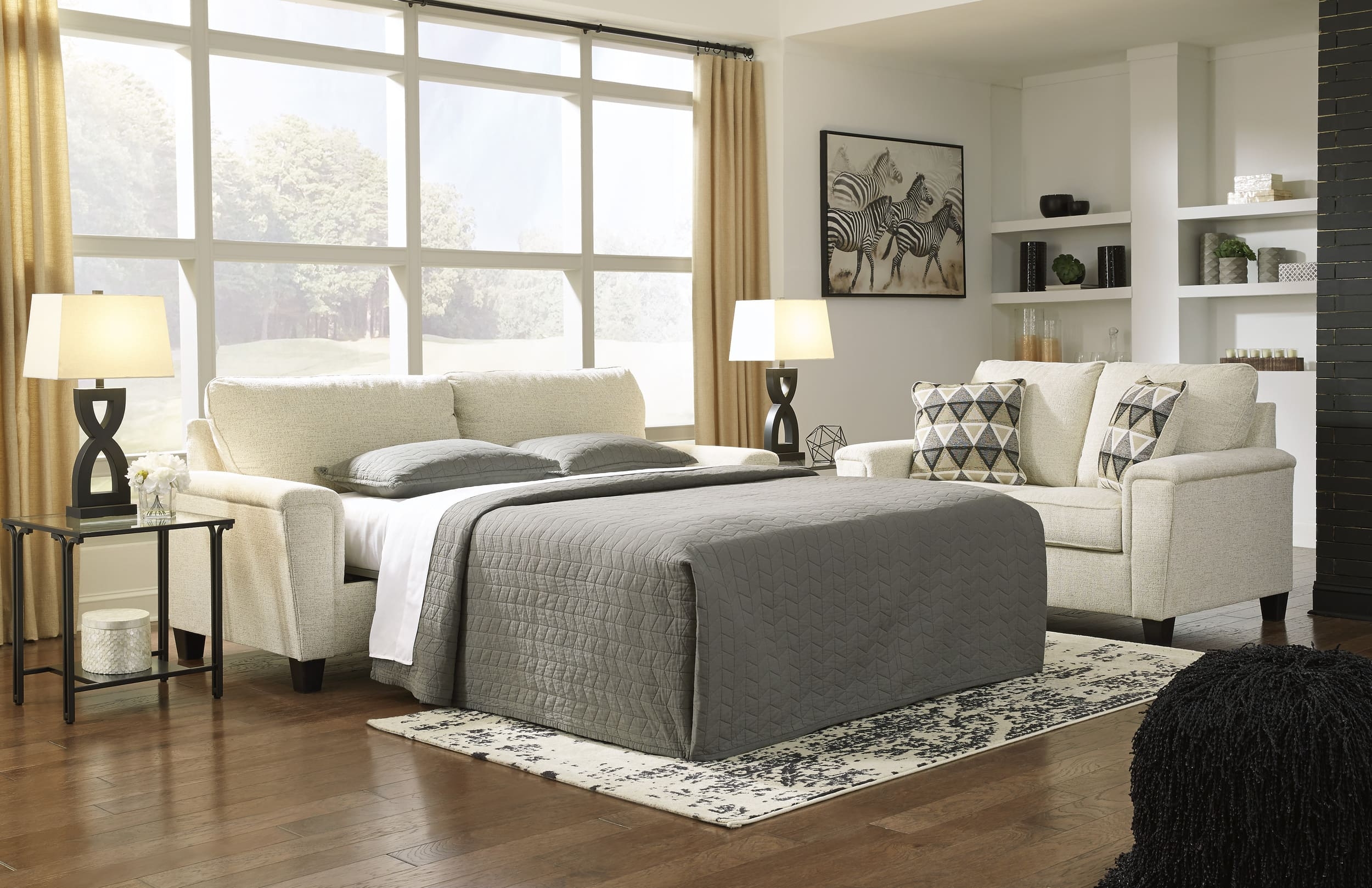 Ashley Abinger Natural Natural Queen Sleeper Sofa
