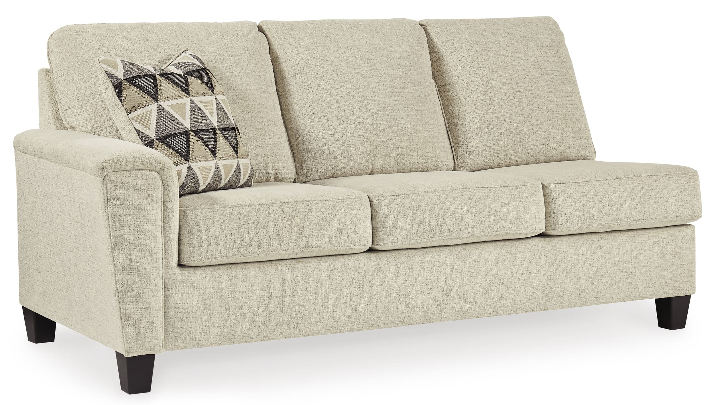 Abinger 2-Piece Polyester L-Shaped Sectional Sofa w/Right Arm Chaise Facing