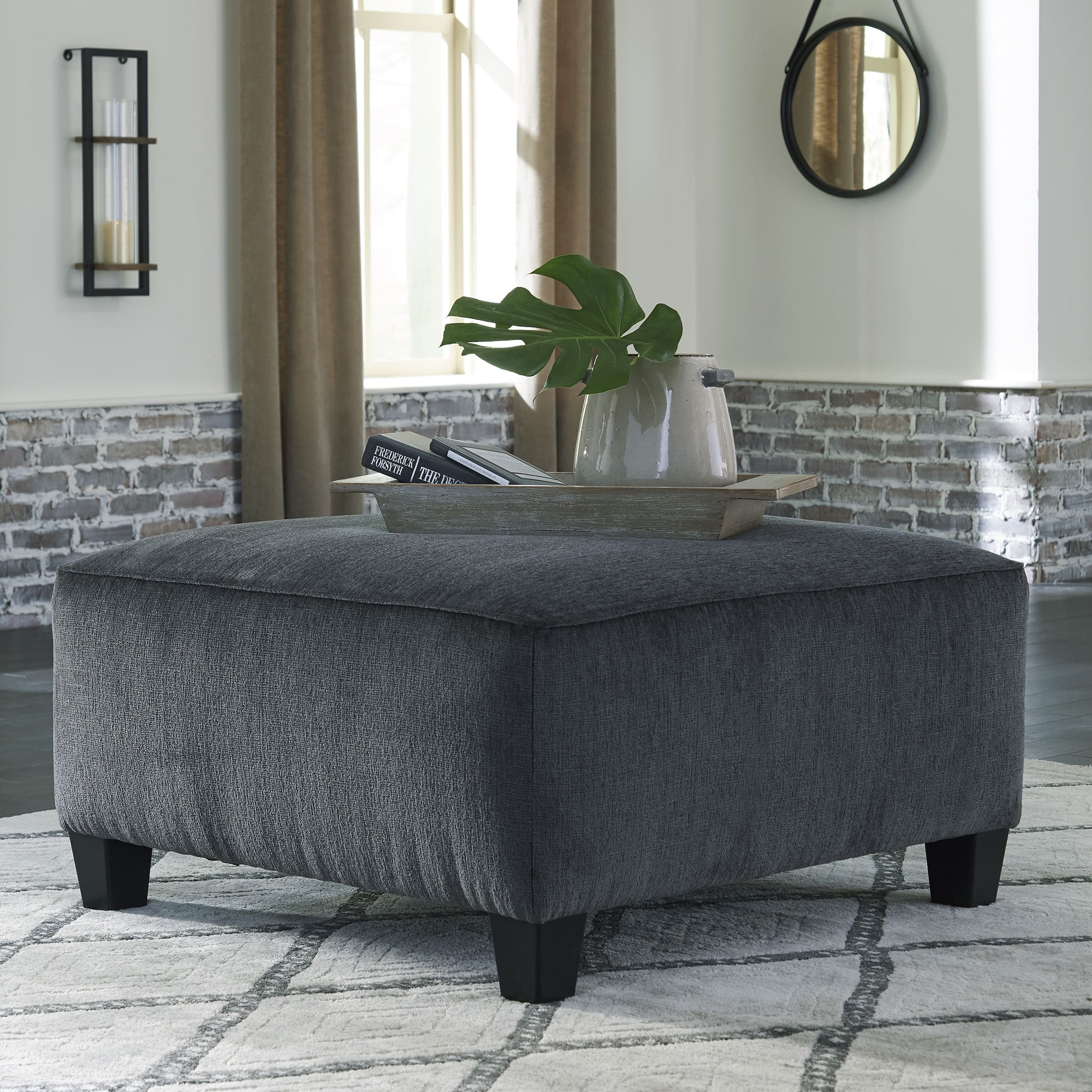 Ashley Abinger Smoke Ottoman
