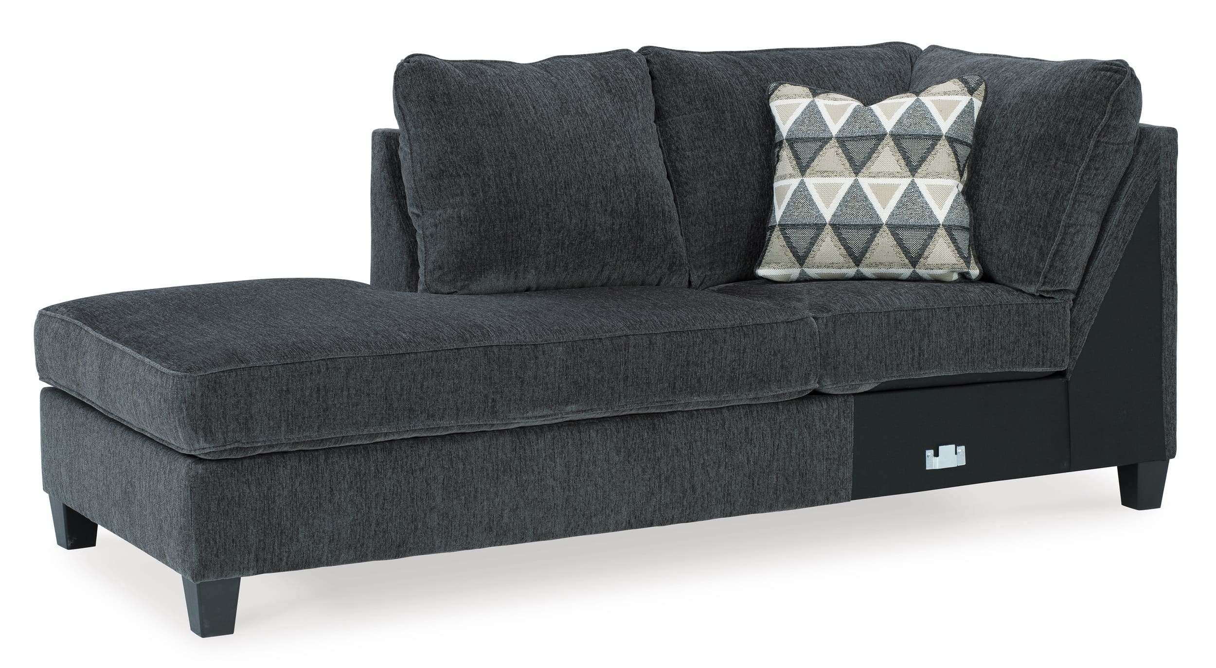 Abinger 2-Piece Polyester L-Shaped Sectional Sofa w/Left Arm Chaise Facing