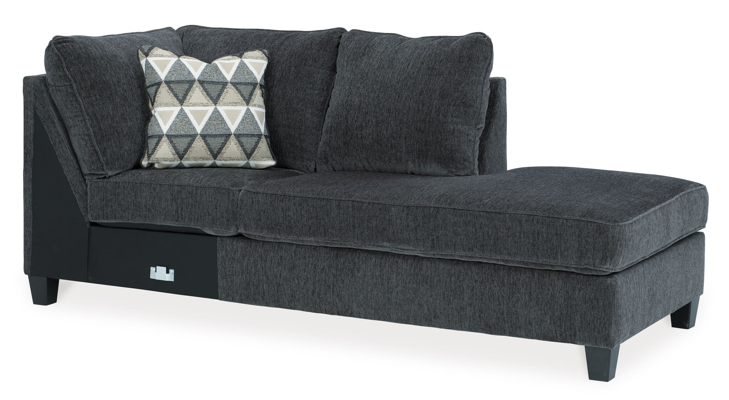 Abinger 2-Piece Polyester L-Shaped Sectional Sofa w/Right Arm Chaise Facing