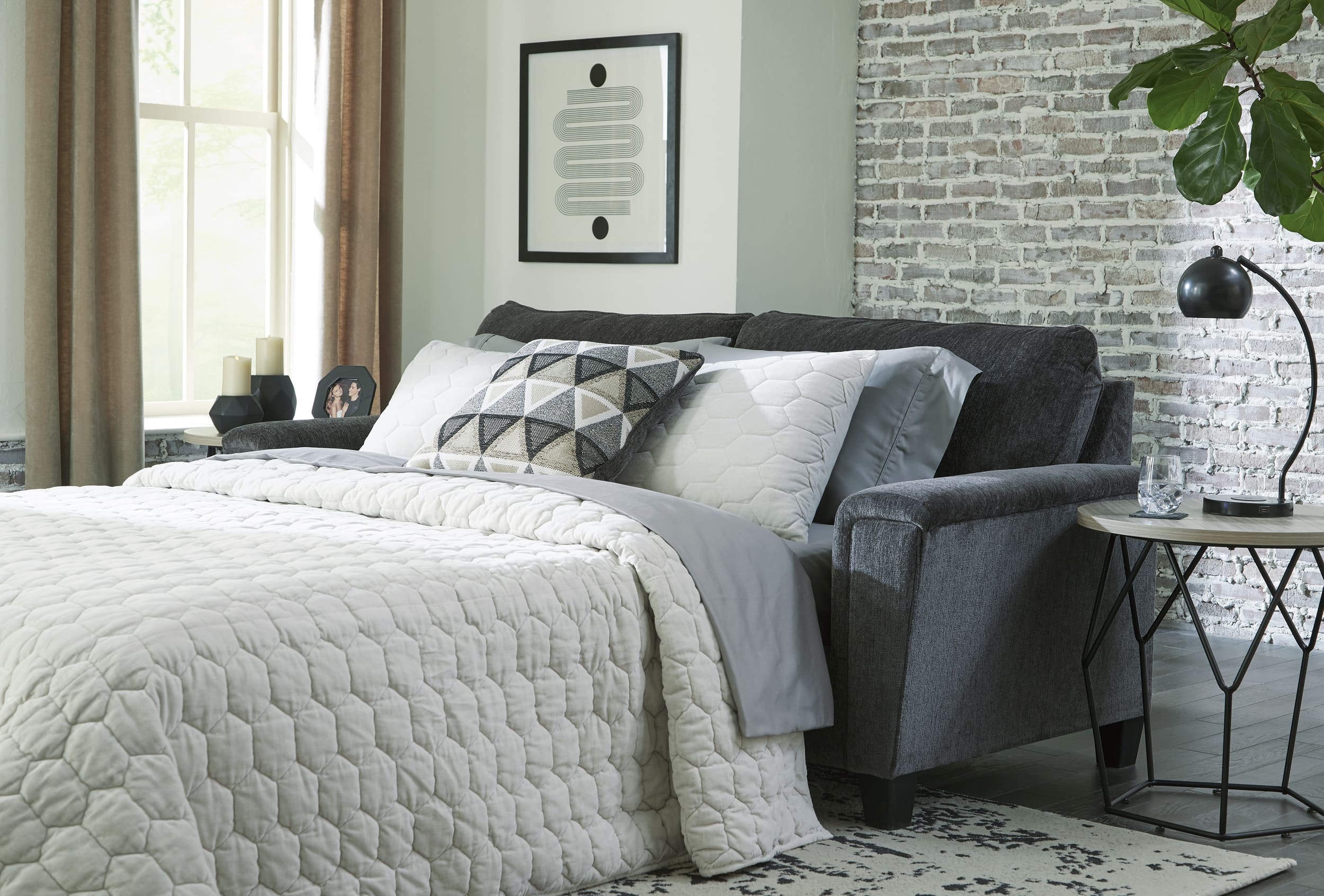Ashley Abinger Smoke Queen Sleeper Sofa