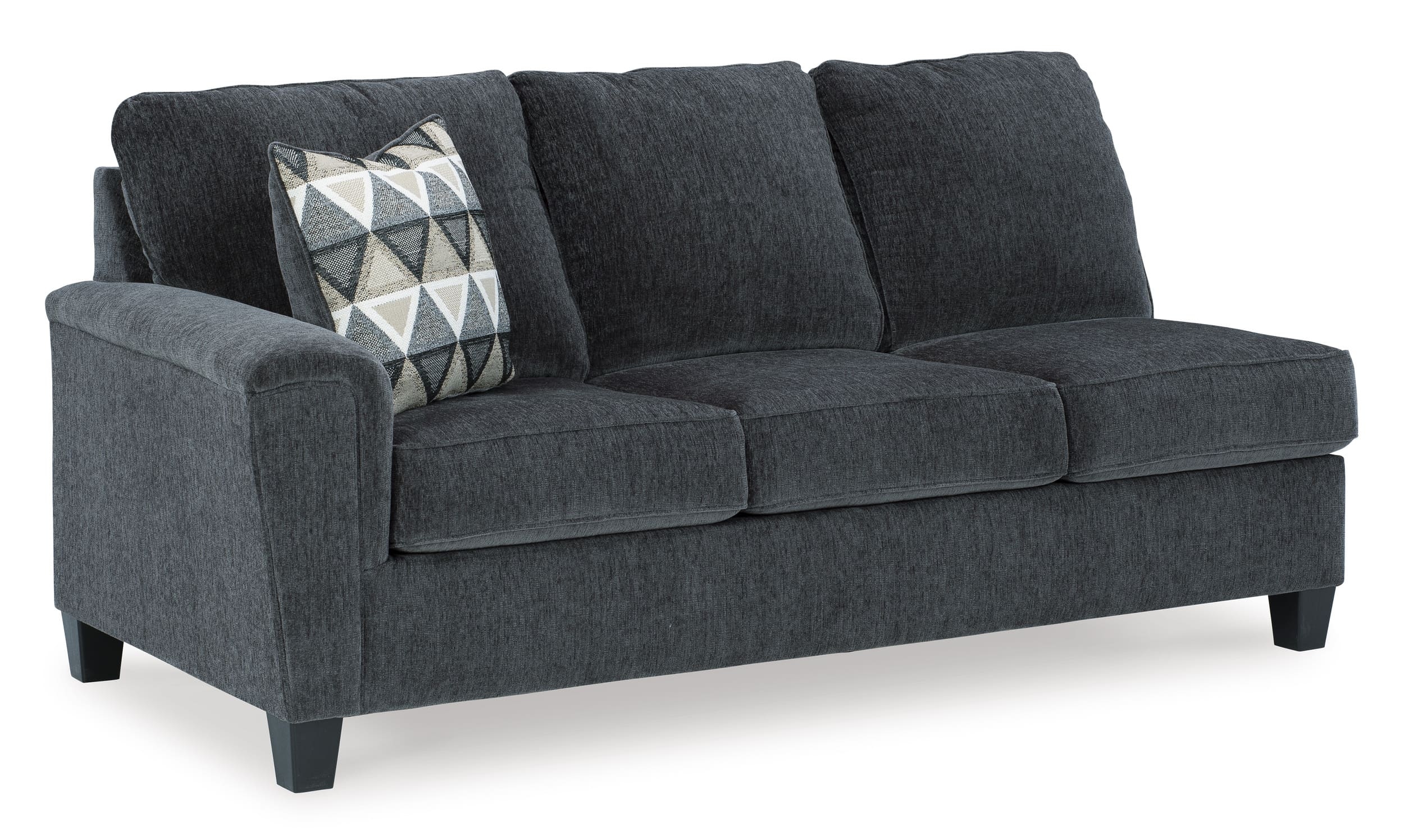 Abinger 2-Piece Polyester L-Shaped Sectional Sofa w/Right Arm Chaise Facing