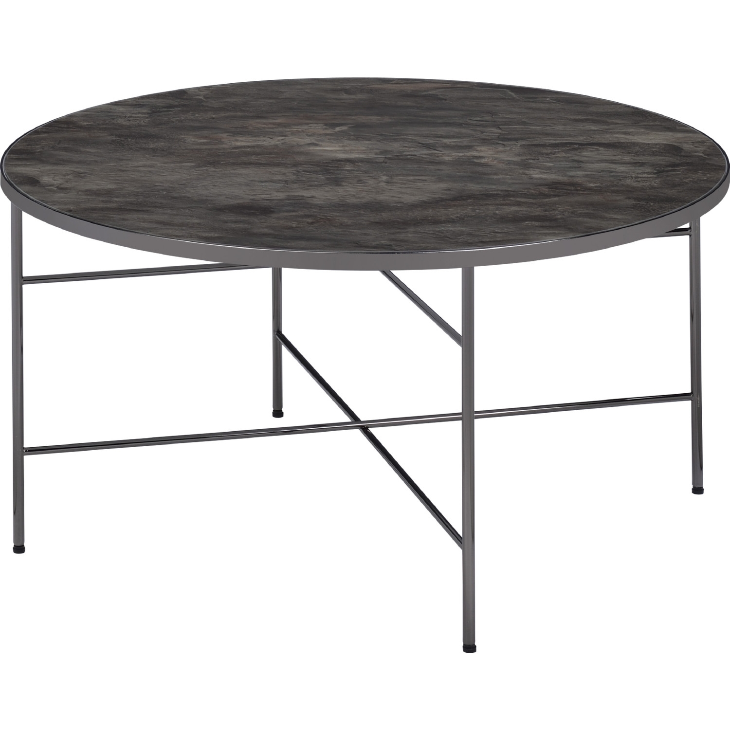 Bage Glass Round Coffee Table Set