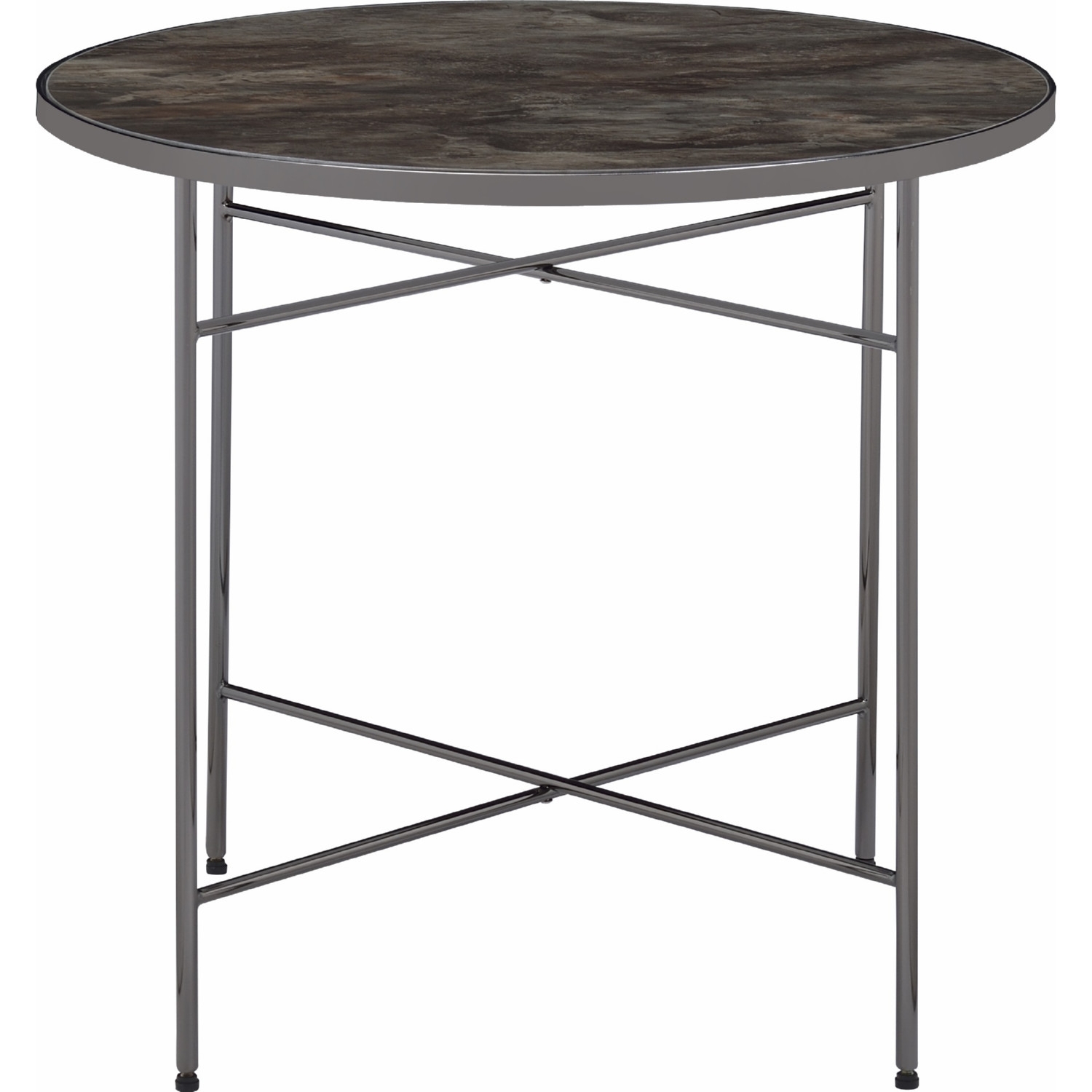 Bage Glass Round Coffee Table Set