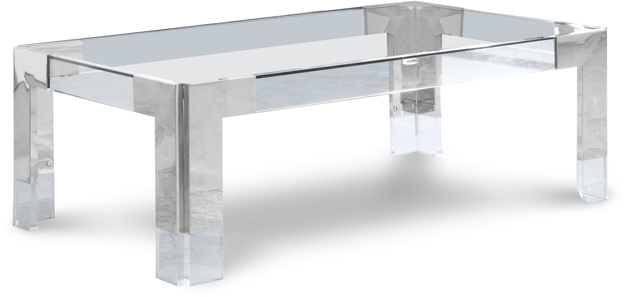Casper 47" Rectangular Glass Coffee Table