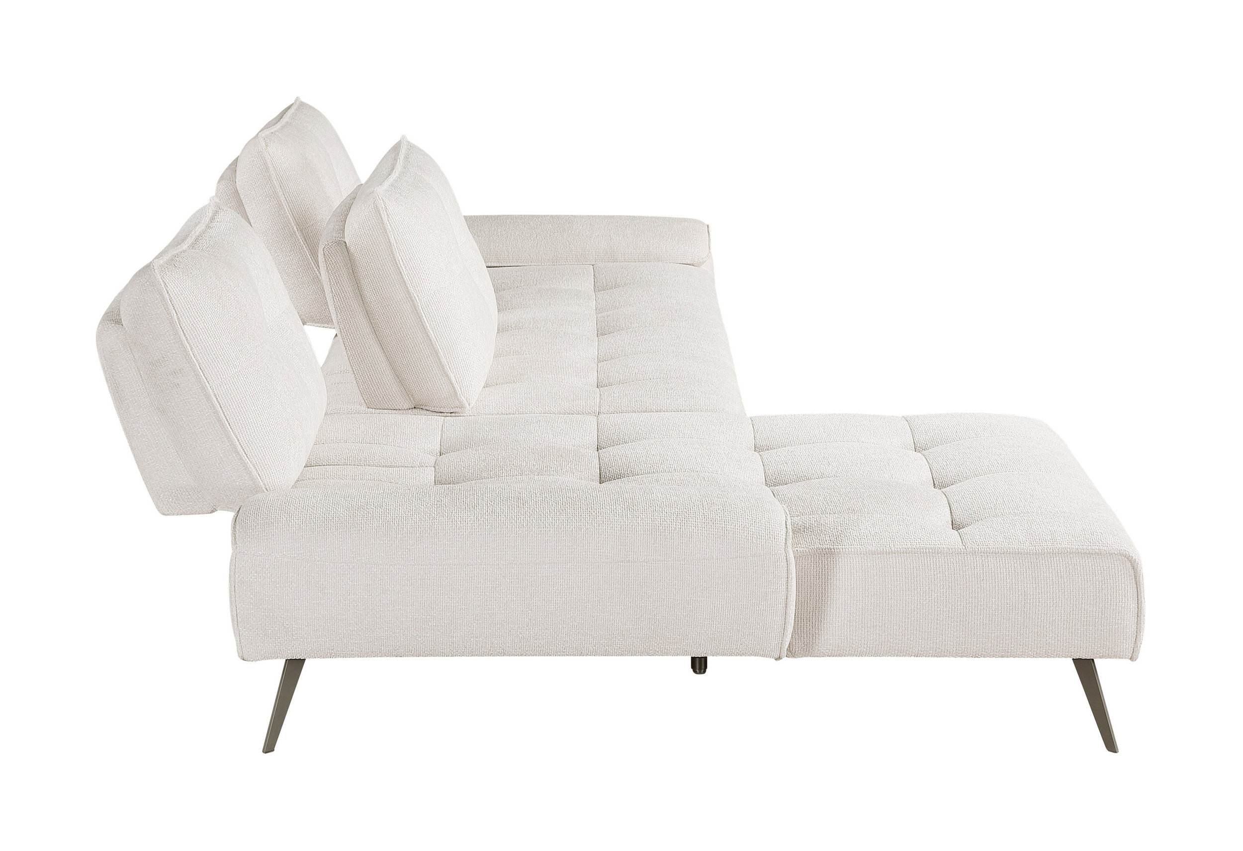 Dominic Chenille 2‑Piece Sectional with Left Chaise & Dual‑Position Backs for Adjustable Seat Depth