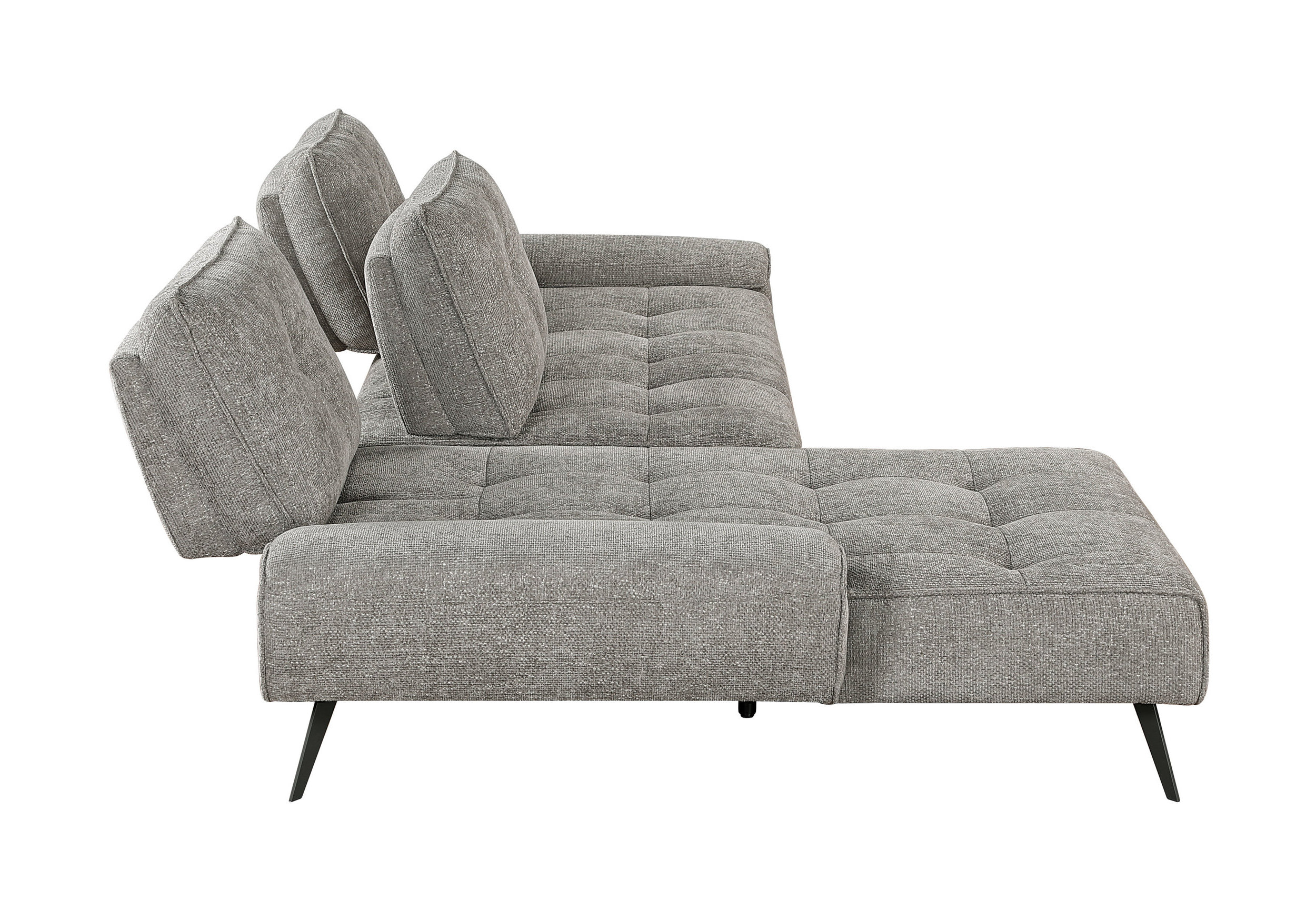 Dominic Chenille 2‑Piece Sectional with Left Chaise & Dual‑Position Backs for Adjustable Seat Depth
