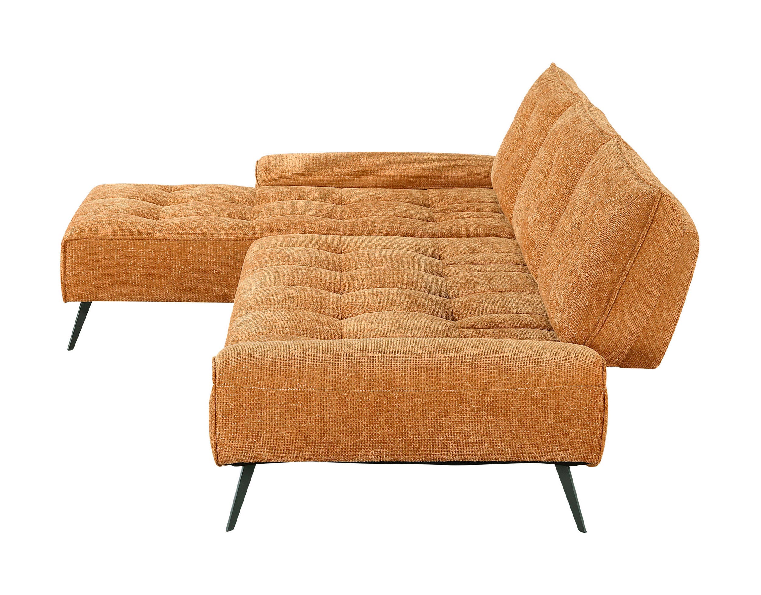 Dominic Chenille 2‑Piece Sectional with Left Chaise & Dual‑Position Backs for Adjustable Seat Depth