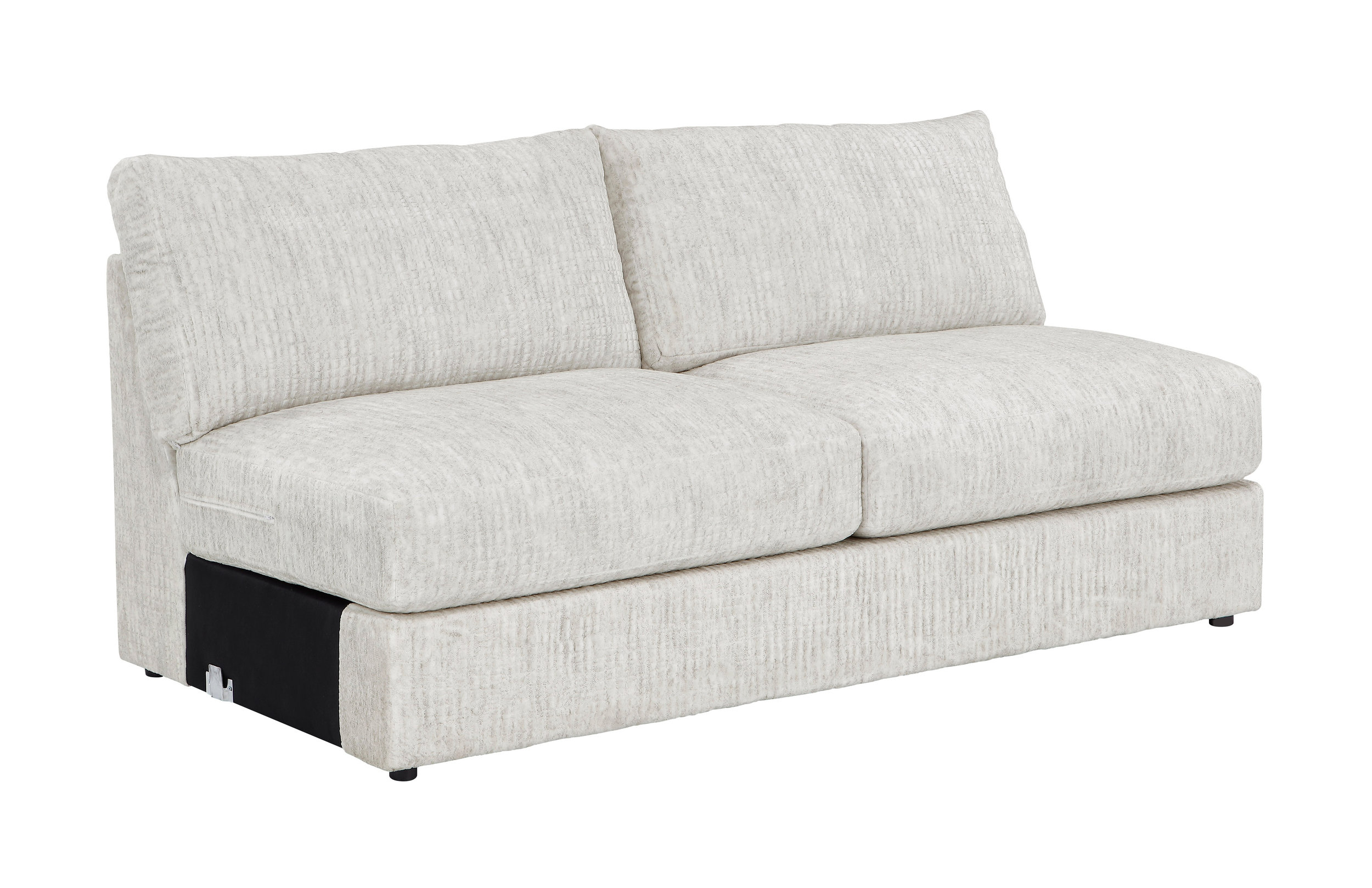 Solace U-Shaped Microfiber 3‑Piece Modular Sectional with Left Chaise