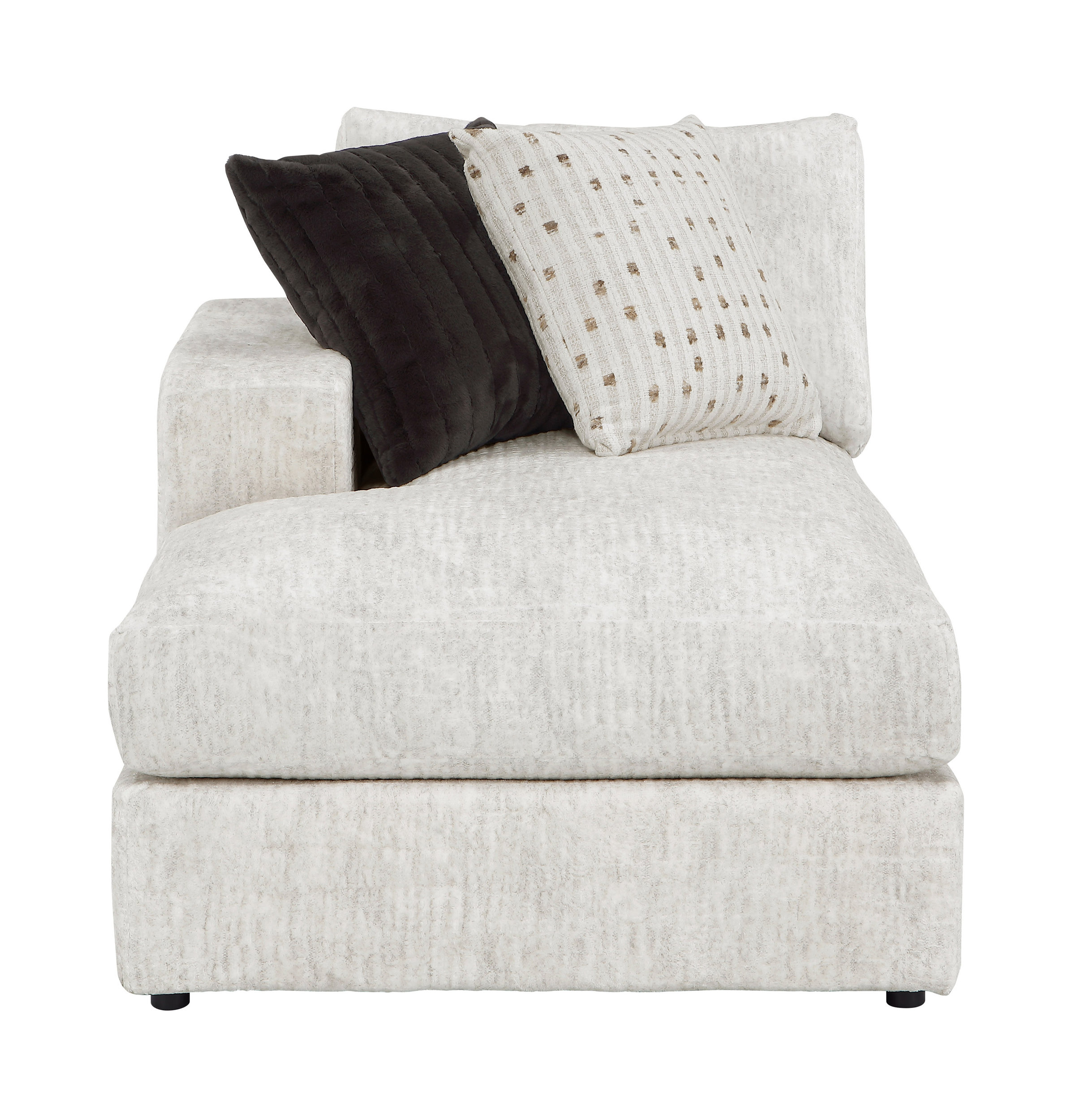 Solace U-Shaped Microfiber 3‑Piece Modular Sectional with Left Chaise