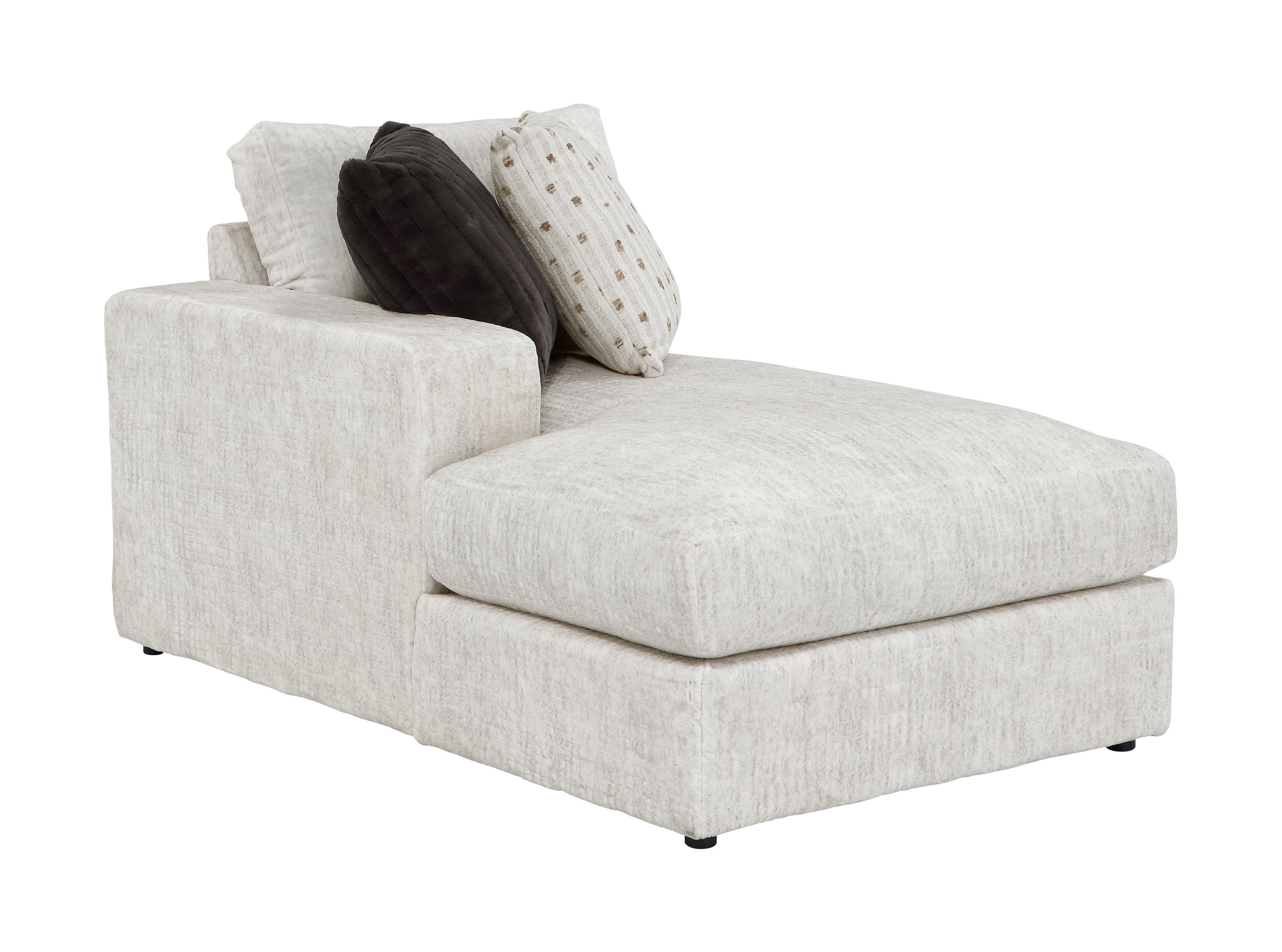 Solace U-Shaped Microfiber 3‑Piece Modular Sectional with Right Chaise