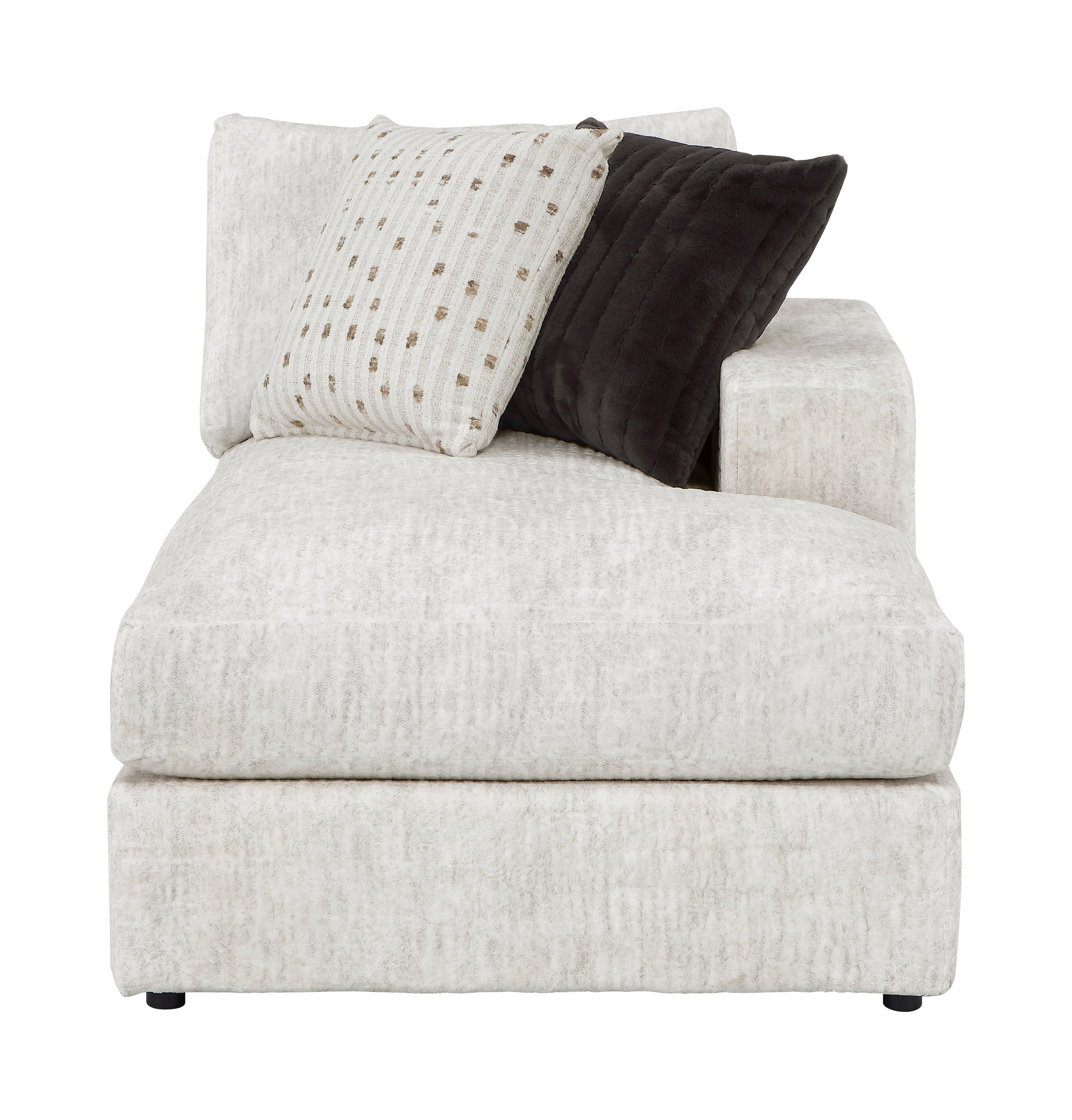 Solace U-Shaped Microfiber 3‑Piece Modular Sectional with Left Chaise