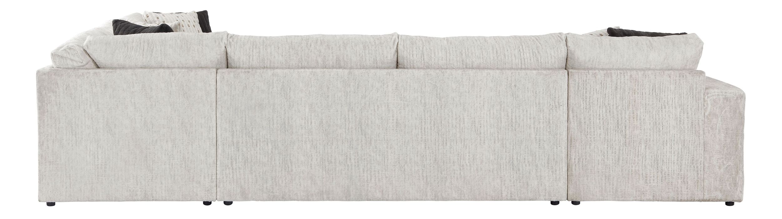 Solace U-Shaped Microfiber 3‑Piece Modular Sectional with Left Chaise