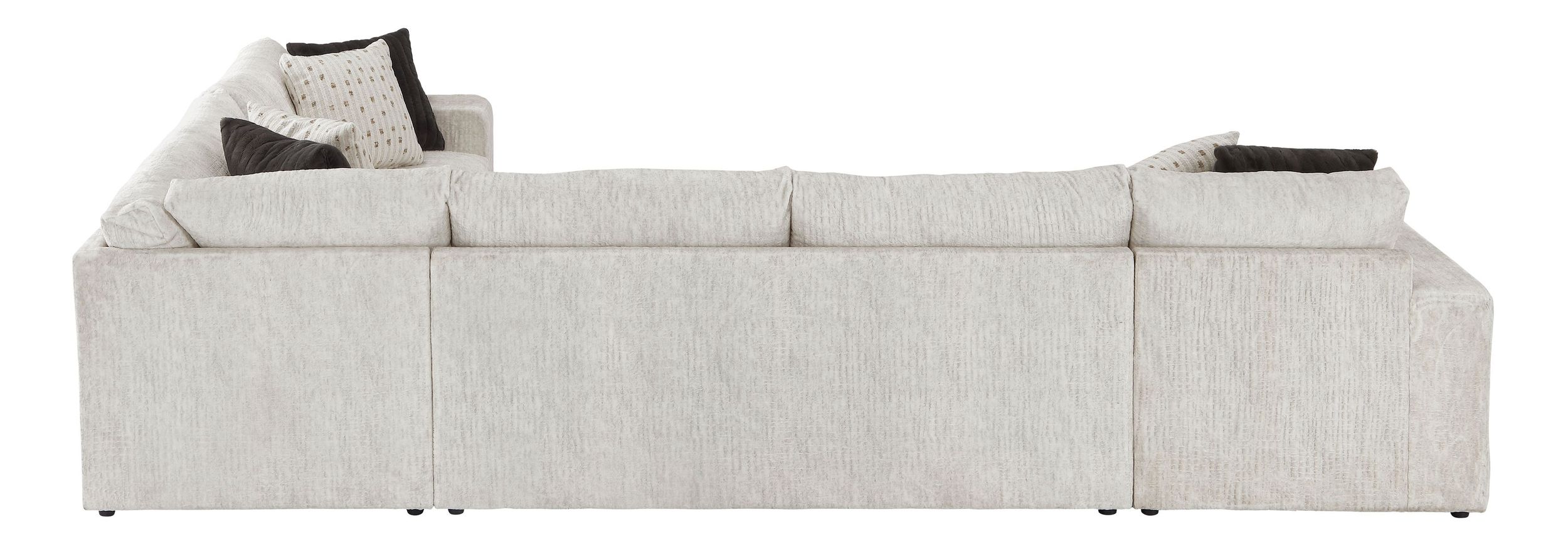 Solace U-Shaped Microfiber 3‑Piece Modular Sectional with Left Chaise