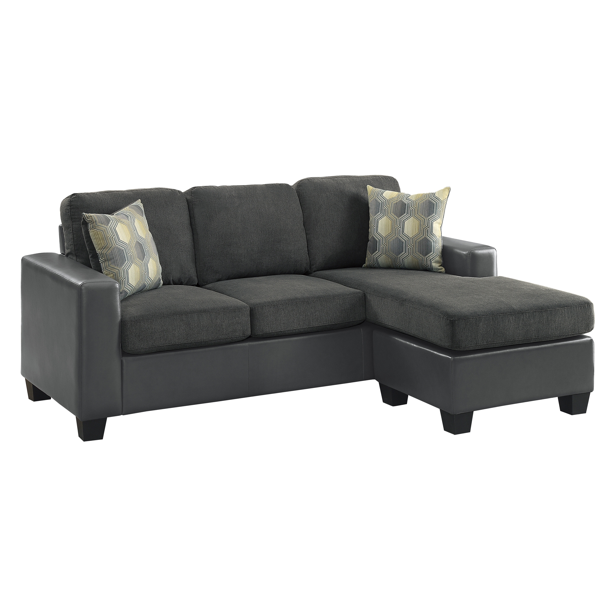 Slater Fabric/Bi-Cast Vinyl Sectional