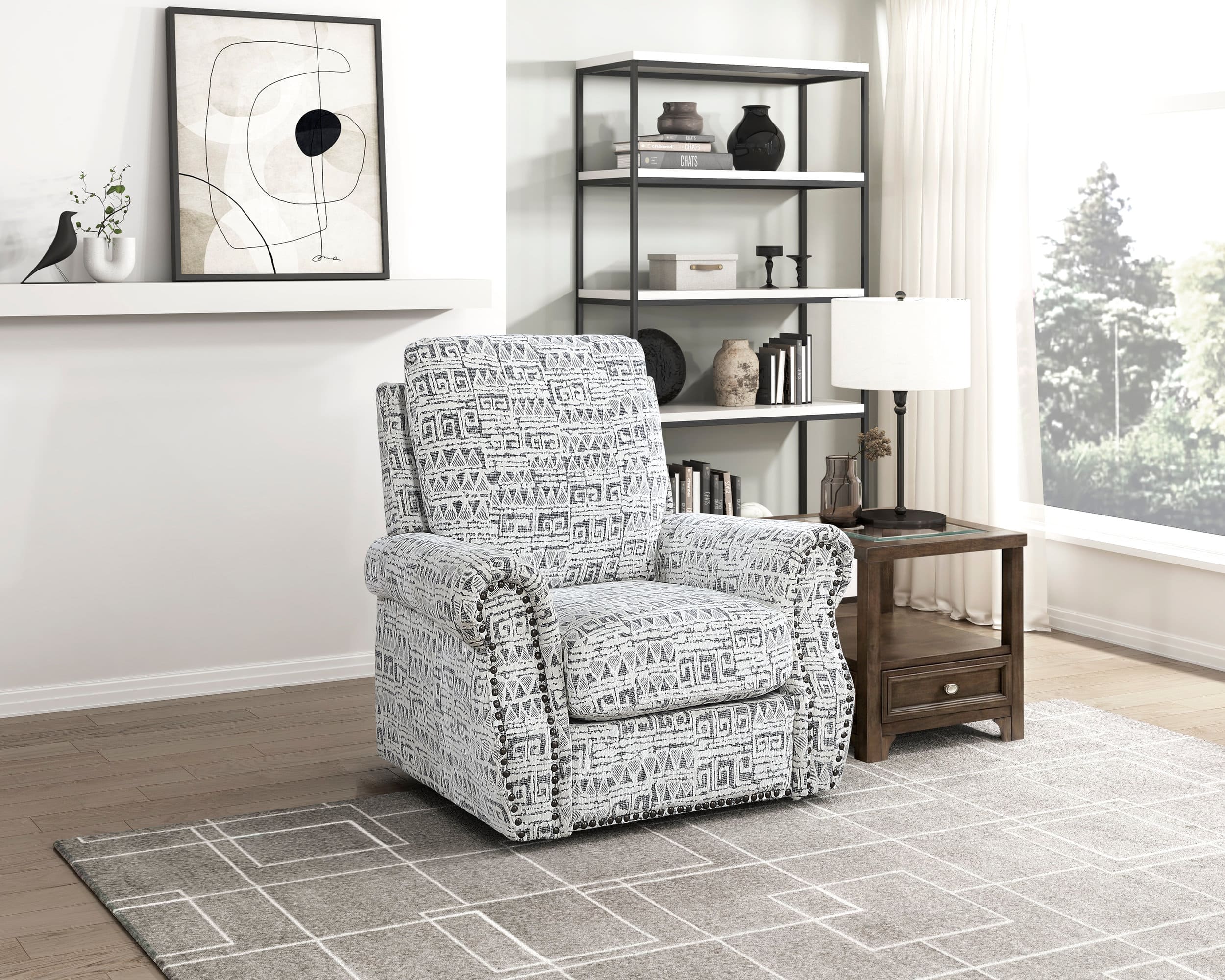 8405 Fabric Swivel Chair
