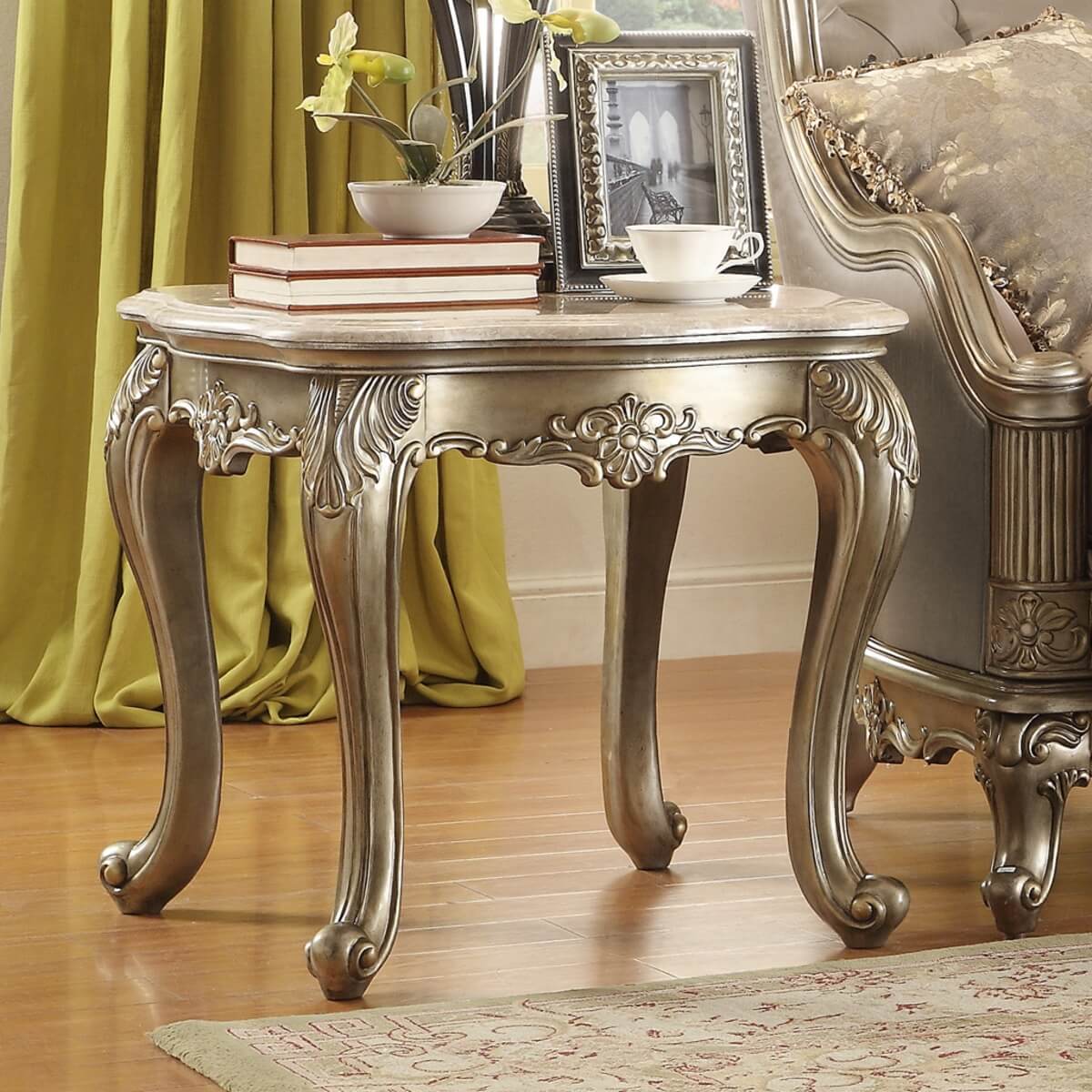 Fiorella Marble Occasional Table Set by Homelegance