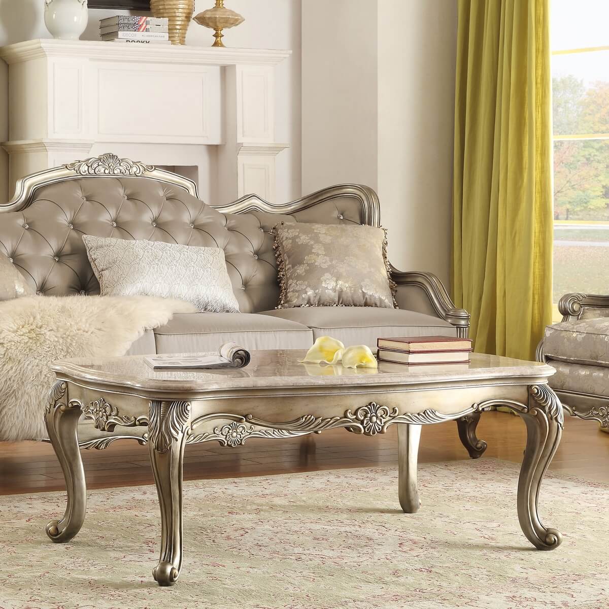 Fiorella Marble Occasional Table Set by Homelegance