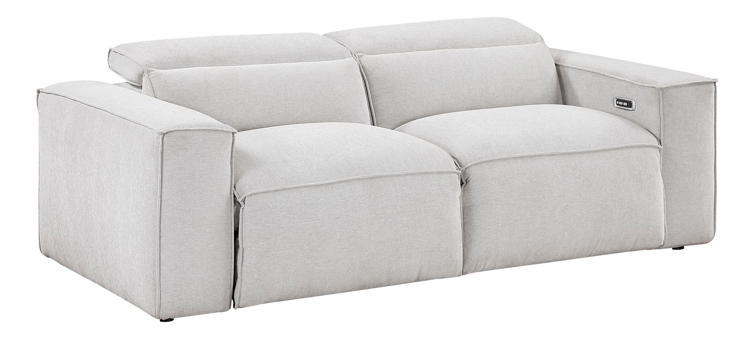 Phoebe Microfiber Power Double Reclining Modular Living Room Set