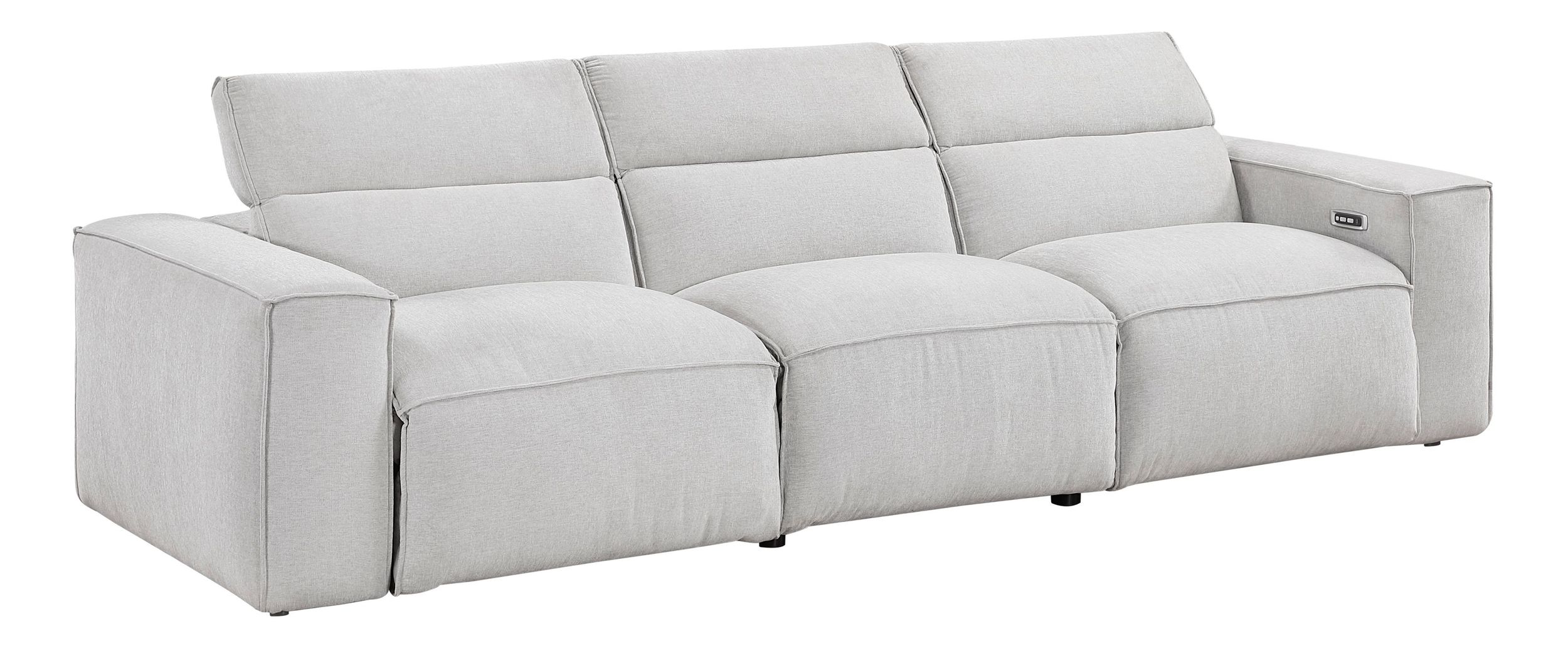 Phoebe Microfiber Power Double Reclining Modular Living Room Set