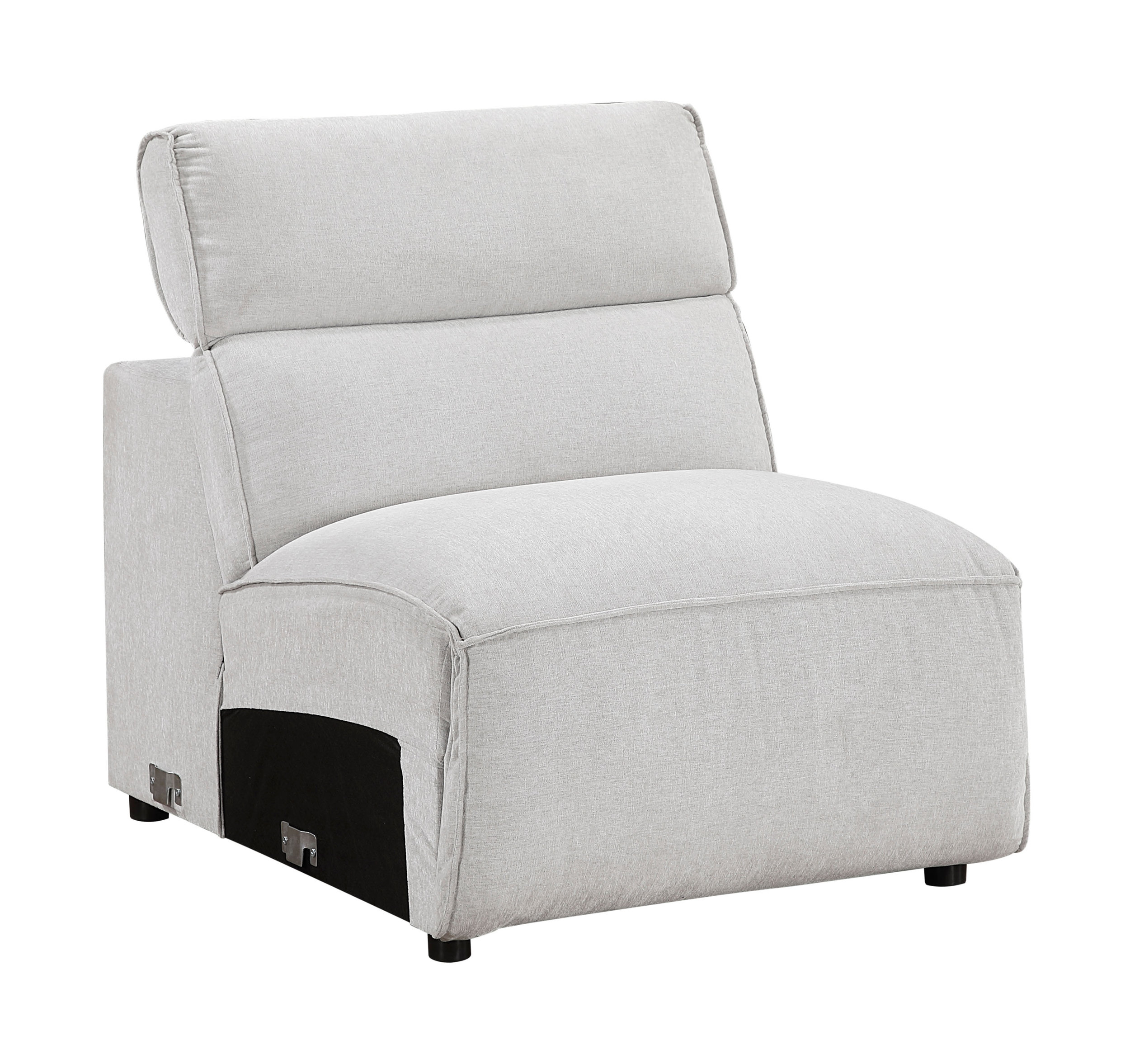 Phoebe Microfiber Power Double Reclining Modular Sofa with Power Headrests