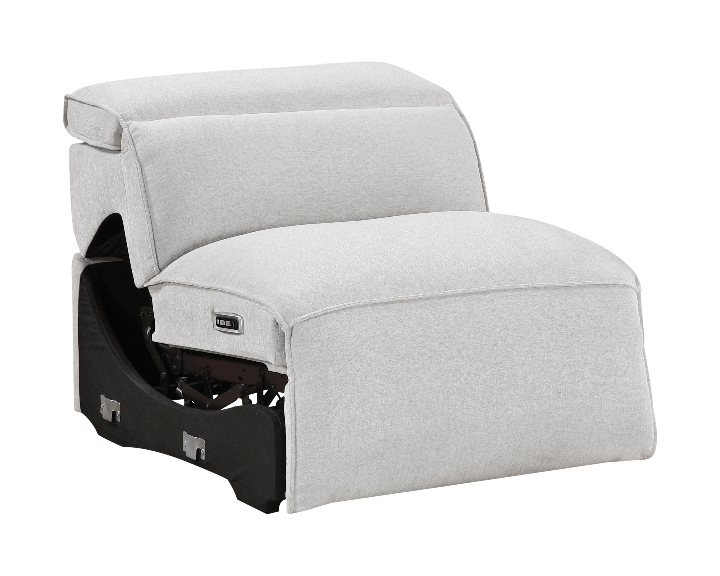 Phoebe Microfiber Power Double Reclining Modular Living Room Set