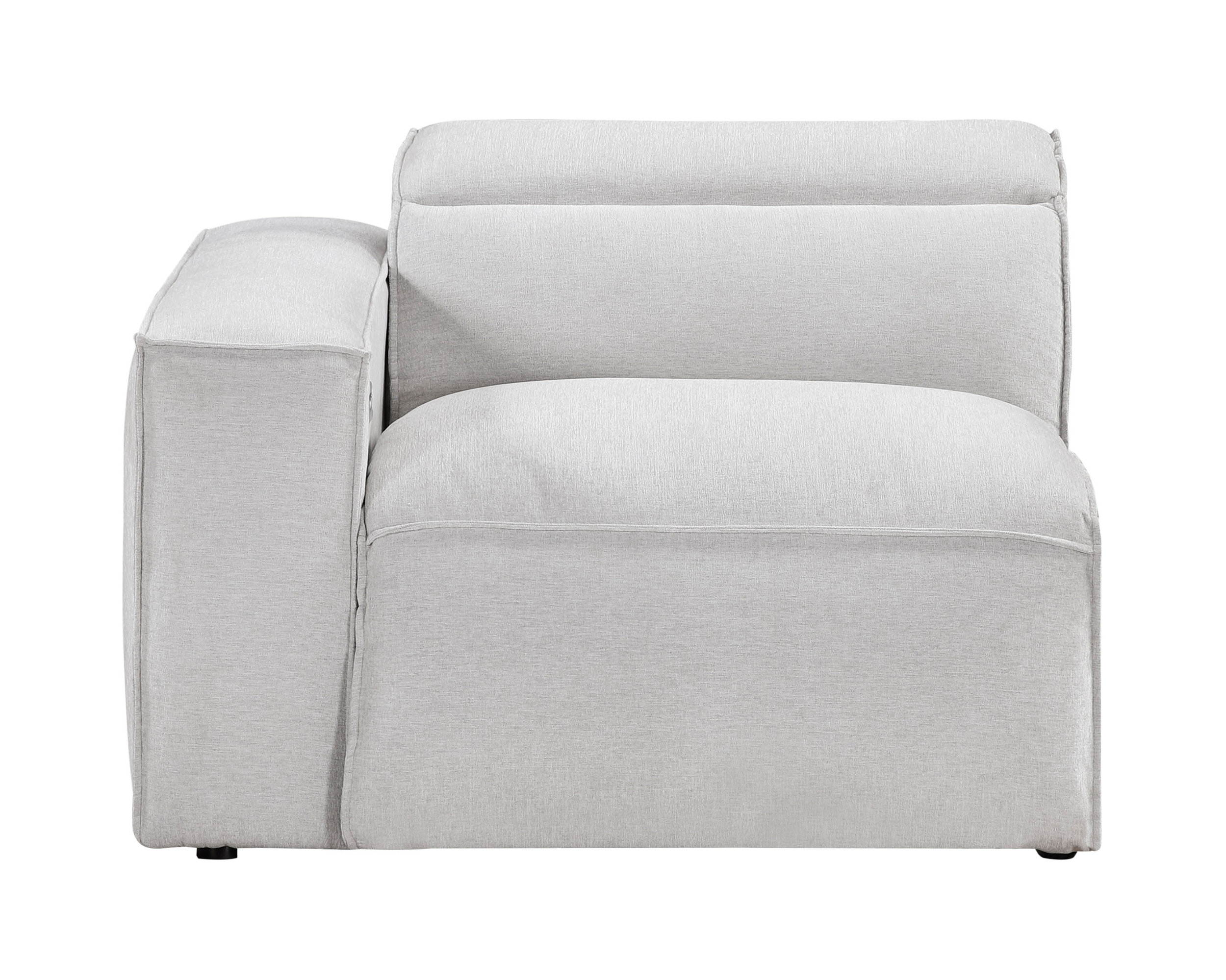 Phoebe Microfiber Power Double Reclining Modular Loveseat with Power Headrests