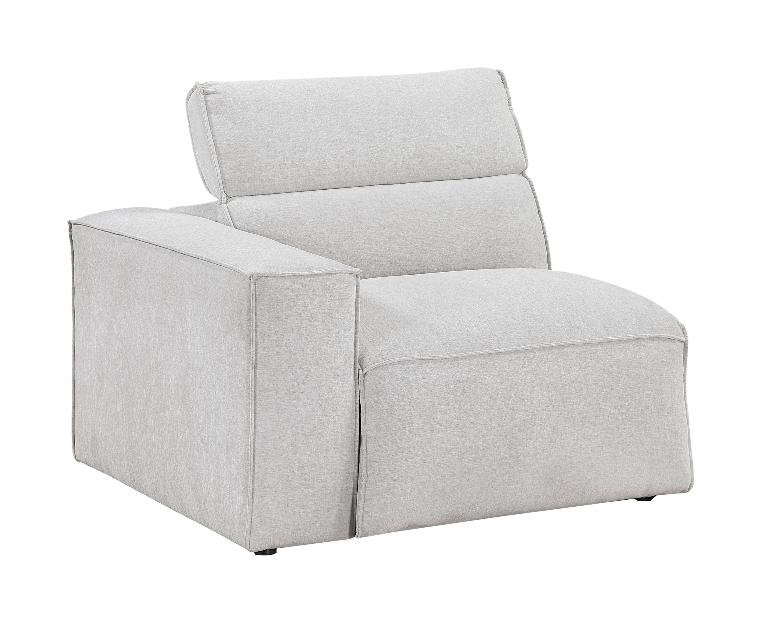 Phoebe Microfiber Power Double Reclining Modular Sofa with Power Headrests