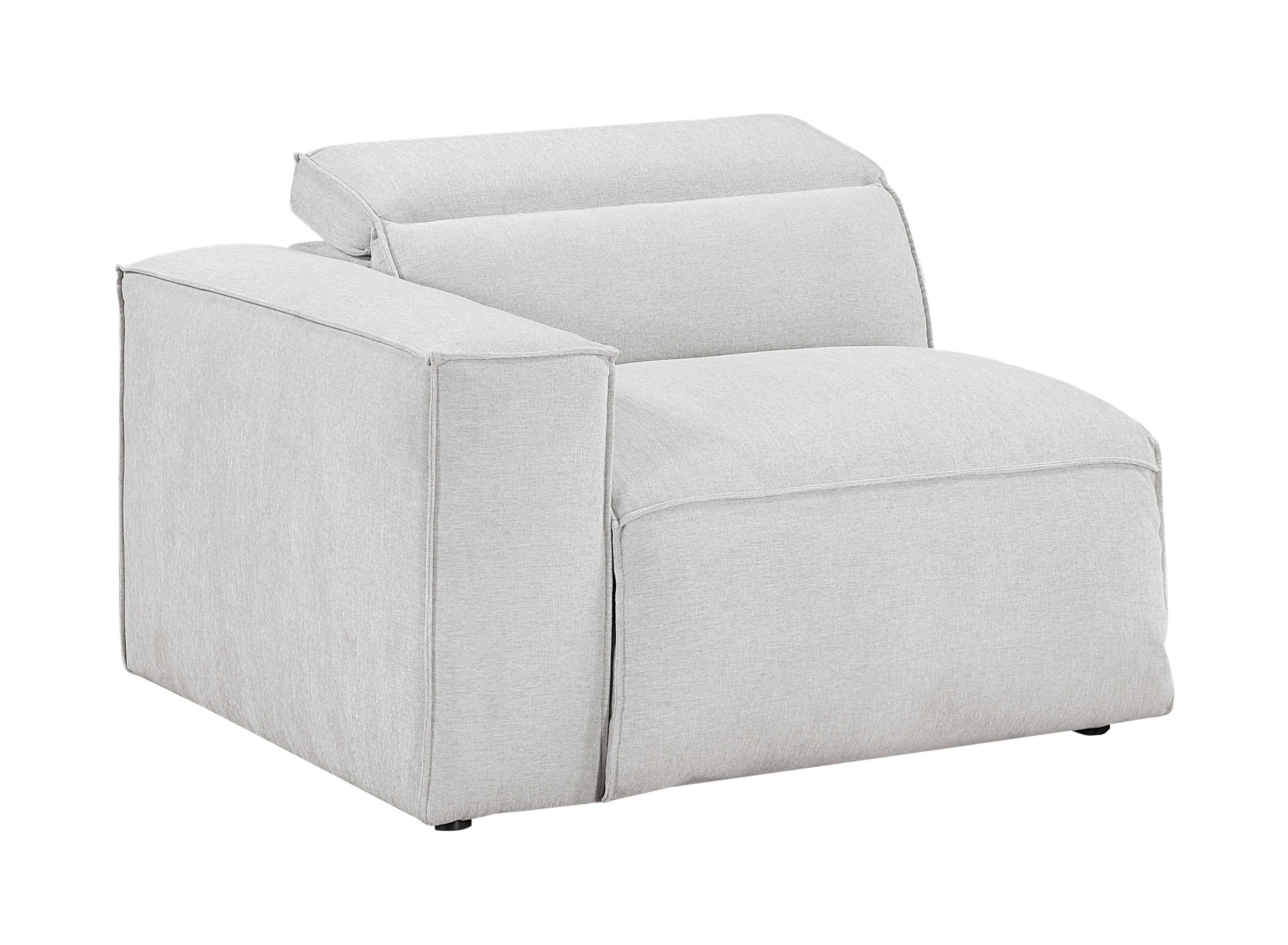 Phoebe Microfiber Power Double Reclining Modular Loveseat with Power Headrests