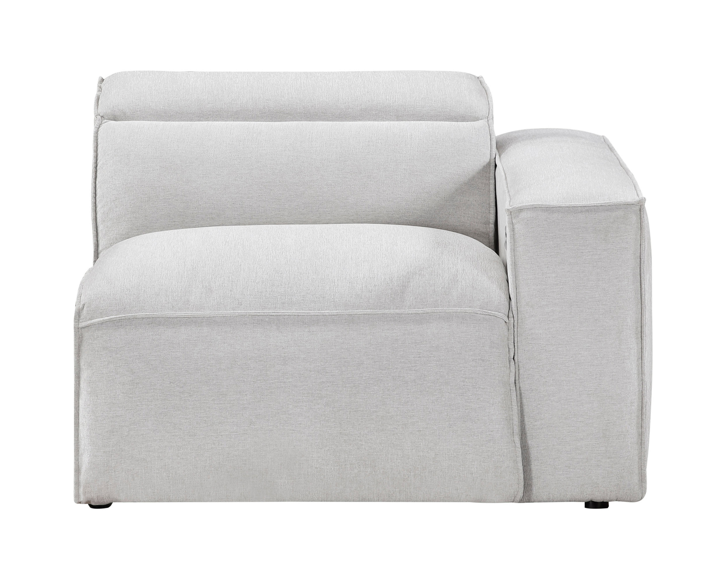 Phoebe Microfiber Power Double Reclining Modular Loveseat with Power Headrests
