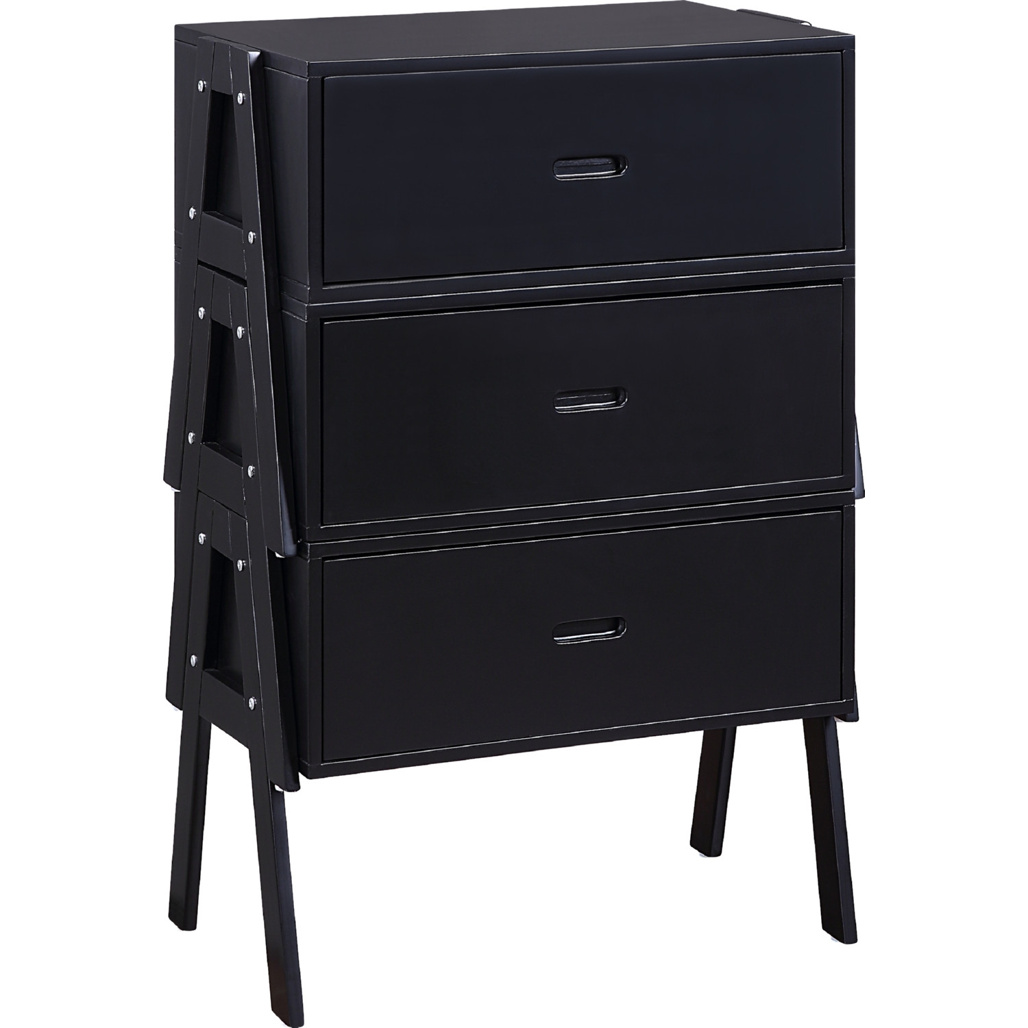 Lonny Wood Convertible Storage Coffee Table w/3 Drawers