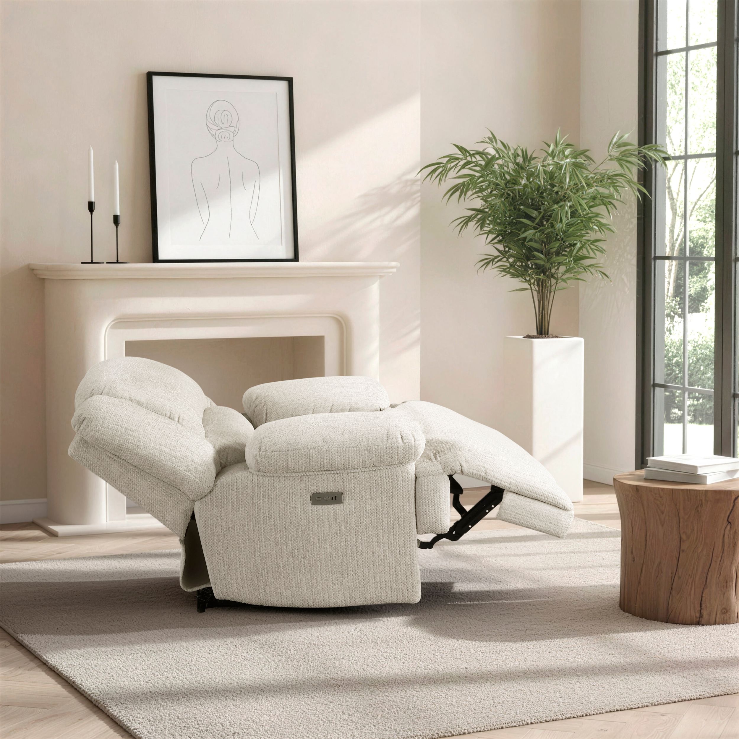 Caliber Microfiber Power Reclining Chair