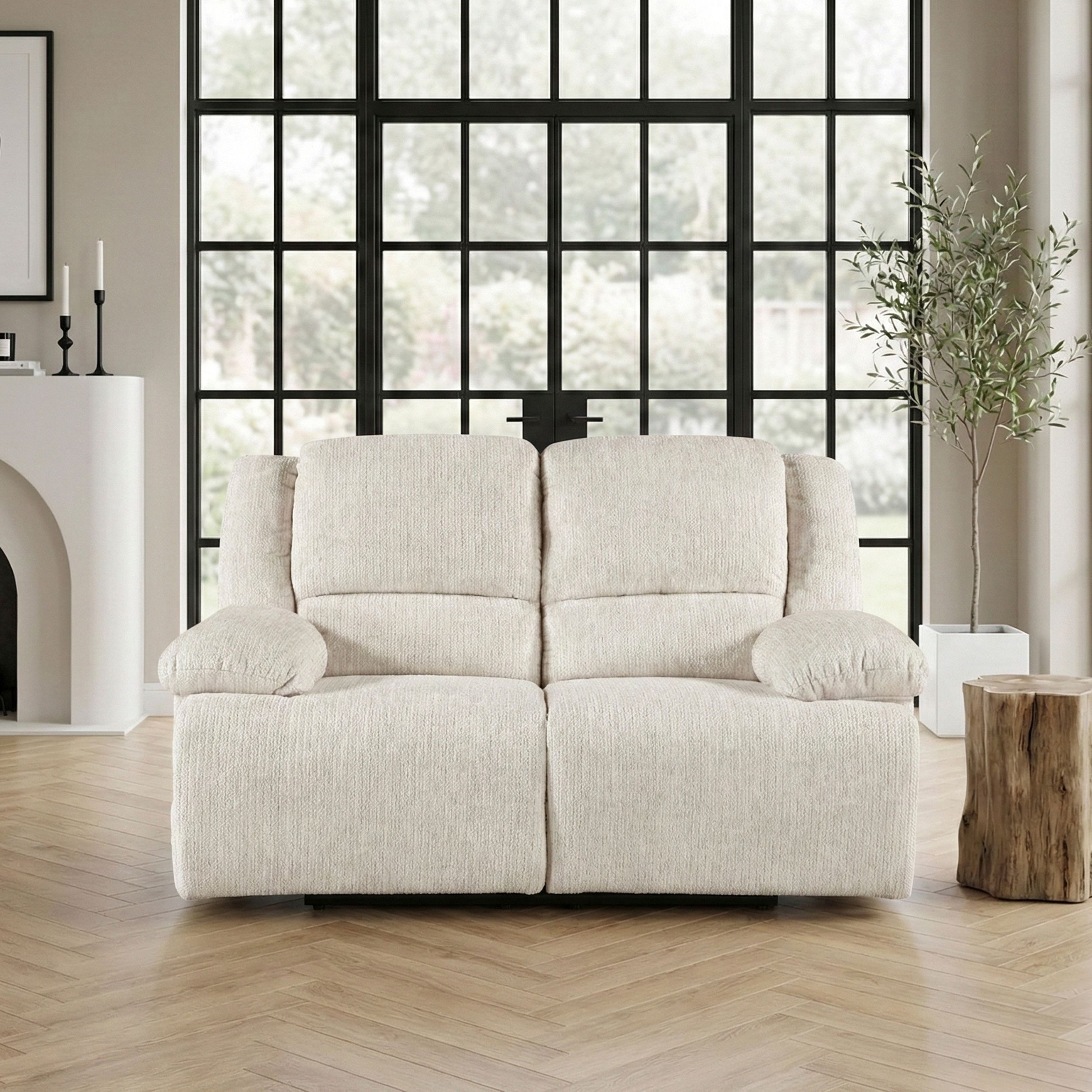 Caliber Microfiber Power Double Reclining Loveseat