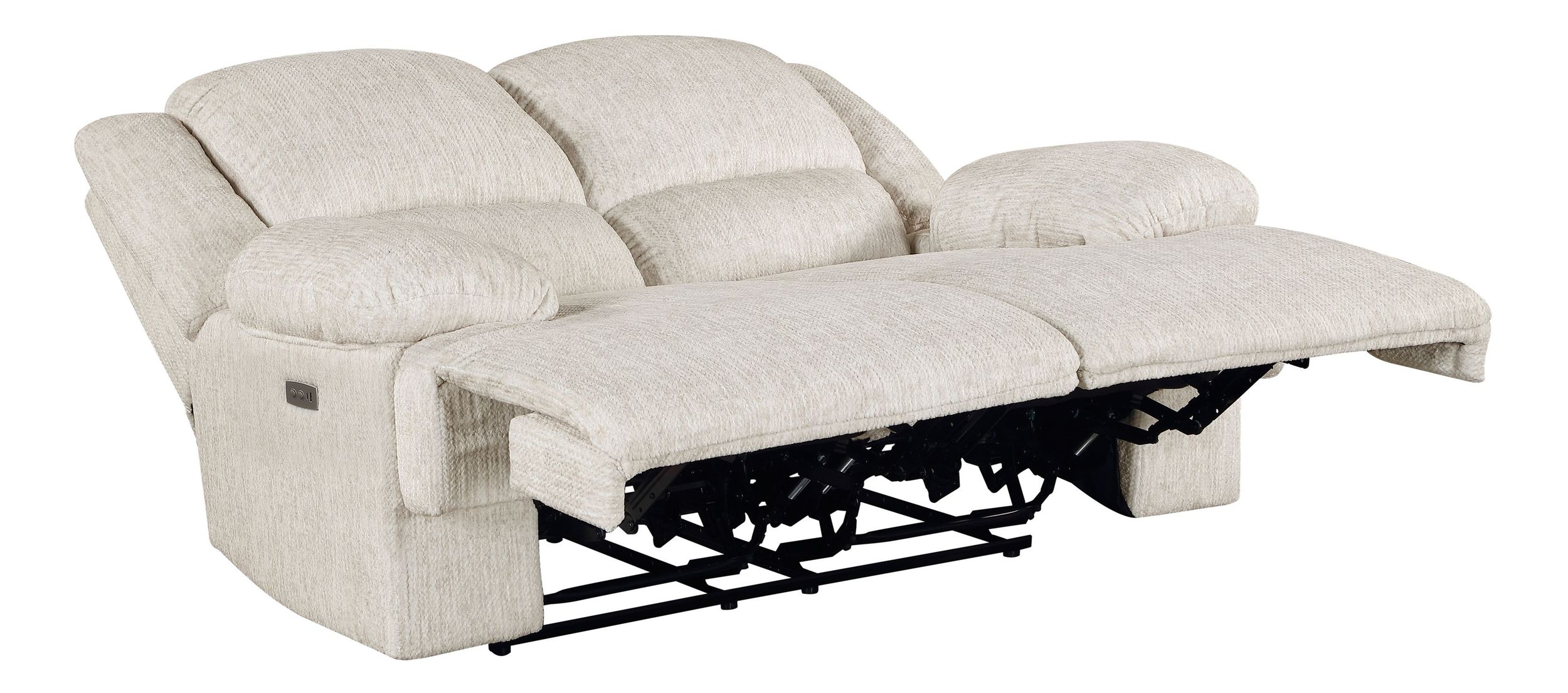Caliber Microfiber Power Double Reclining Loveseat