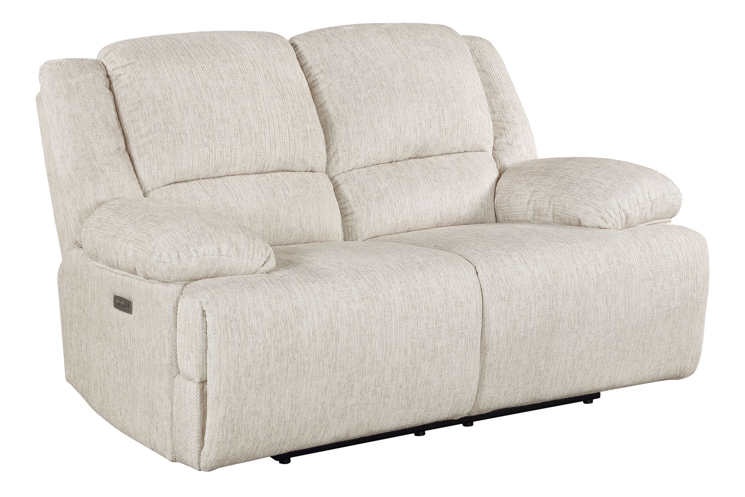 Caliber Microfiber Power Double Reclining Loveseat
